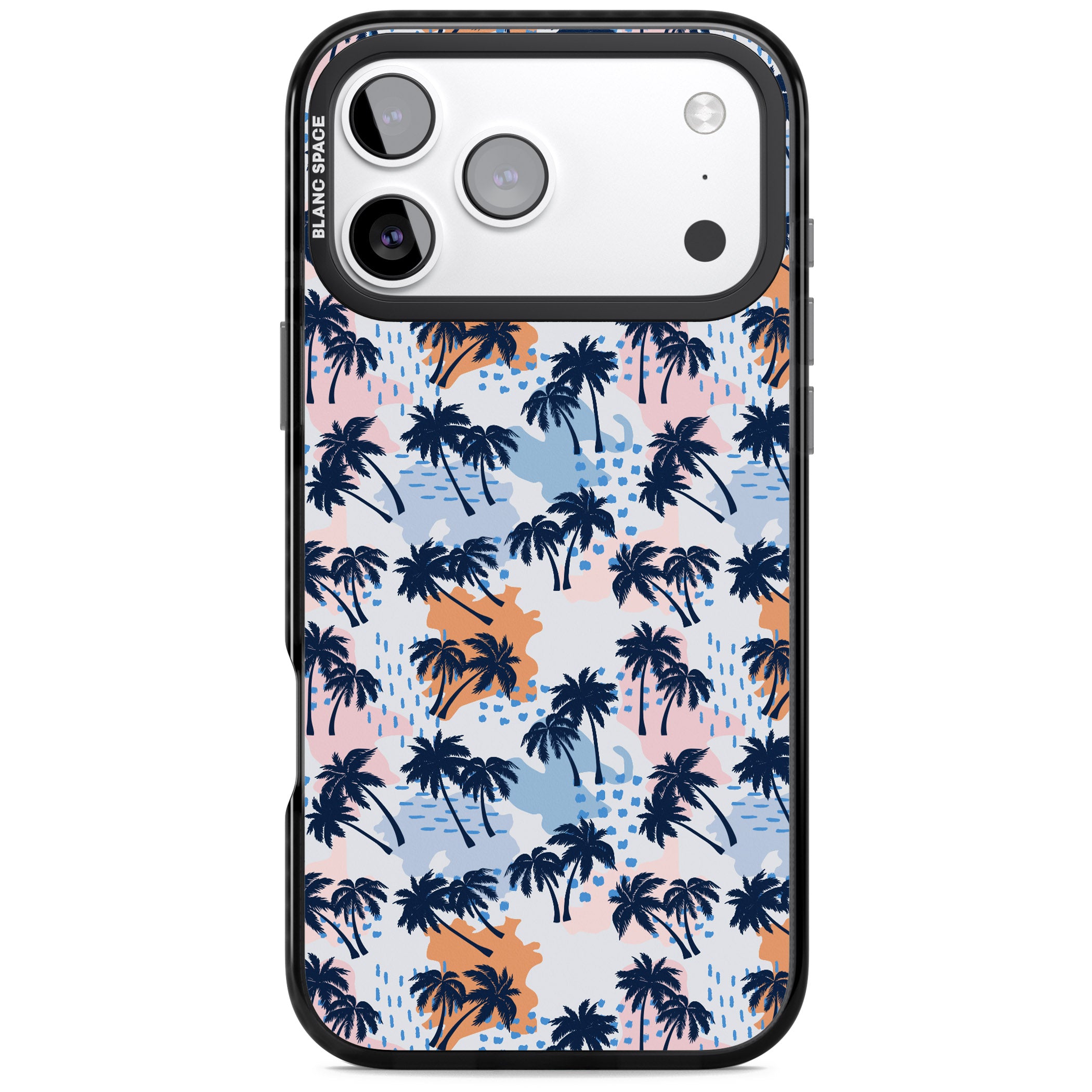 Tropical Vibes Palm iPhone 17 Pro Impact Black Phone Case