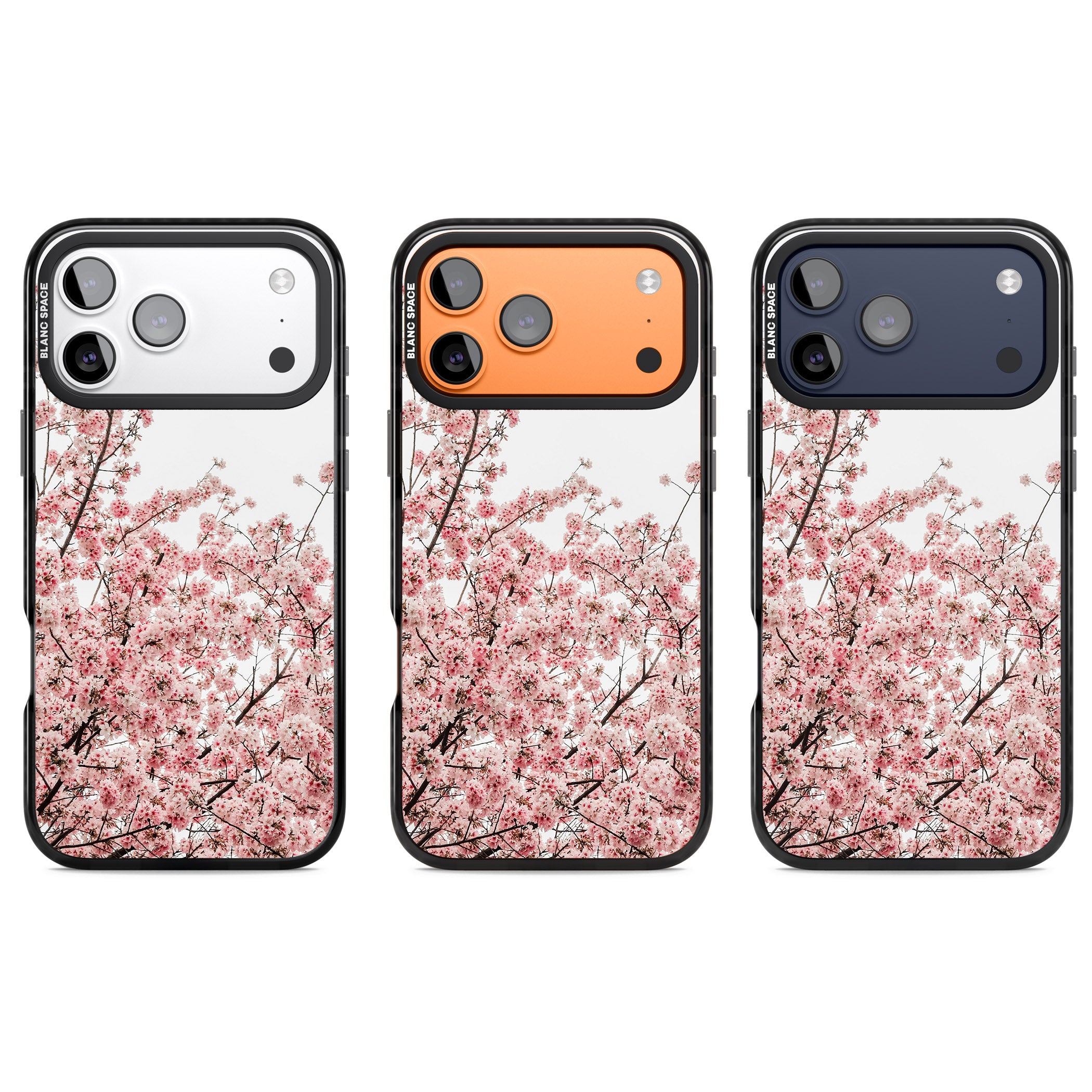 Cherry Blossom Bloom iPhone 17 Pro Impact Black Phone Case APT Impact Protection