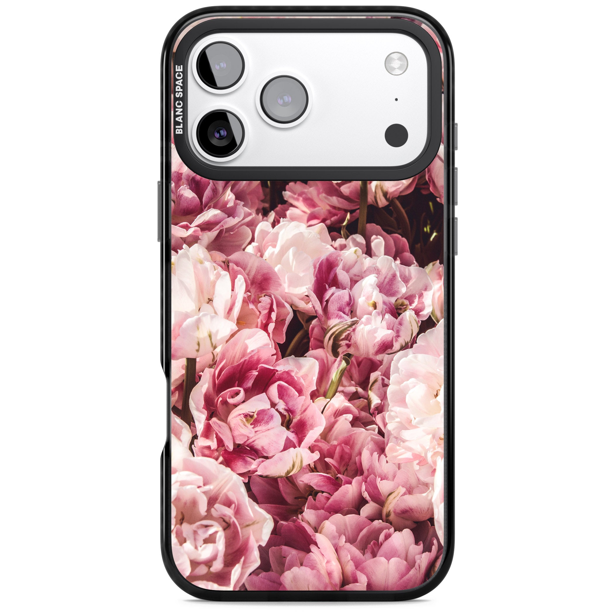 Petal Blush iPhone 17 Pro Impact Black Phone Case
