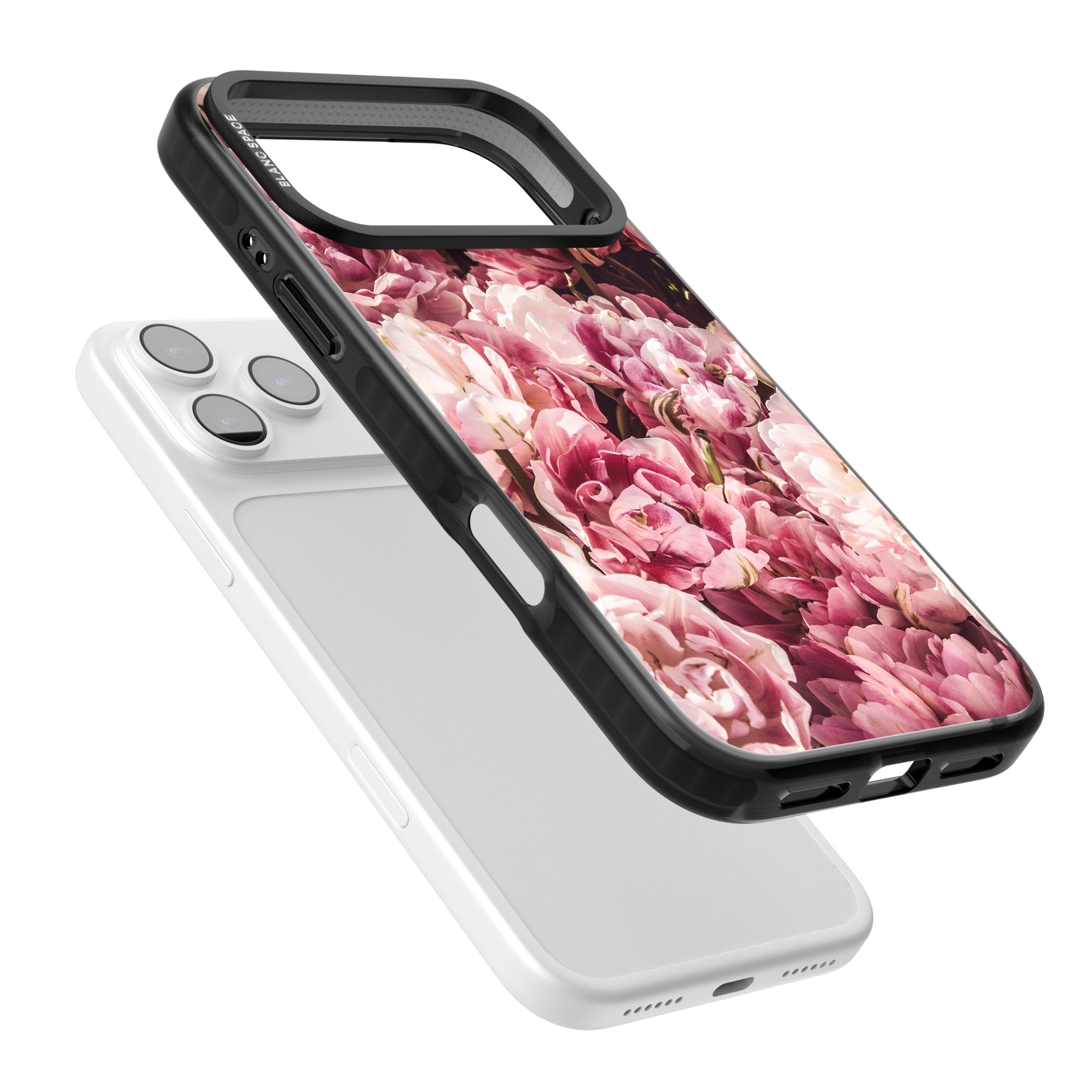 Petal Blush iPhone 17 Pro Impact Black Phone Case Colours