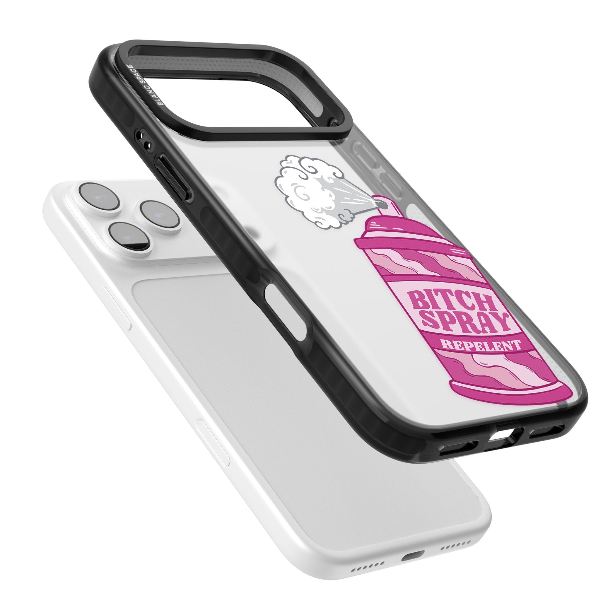 B*Tch Spray iPhone 17 Pro Impact Black Phone Case Colours