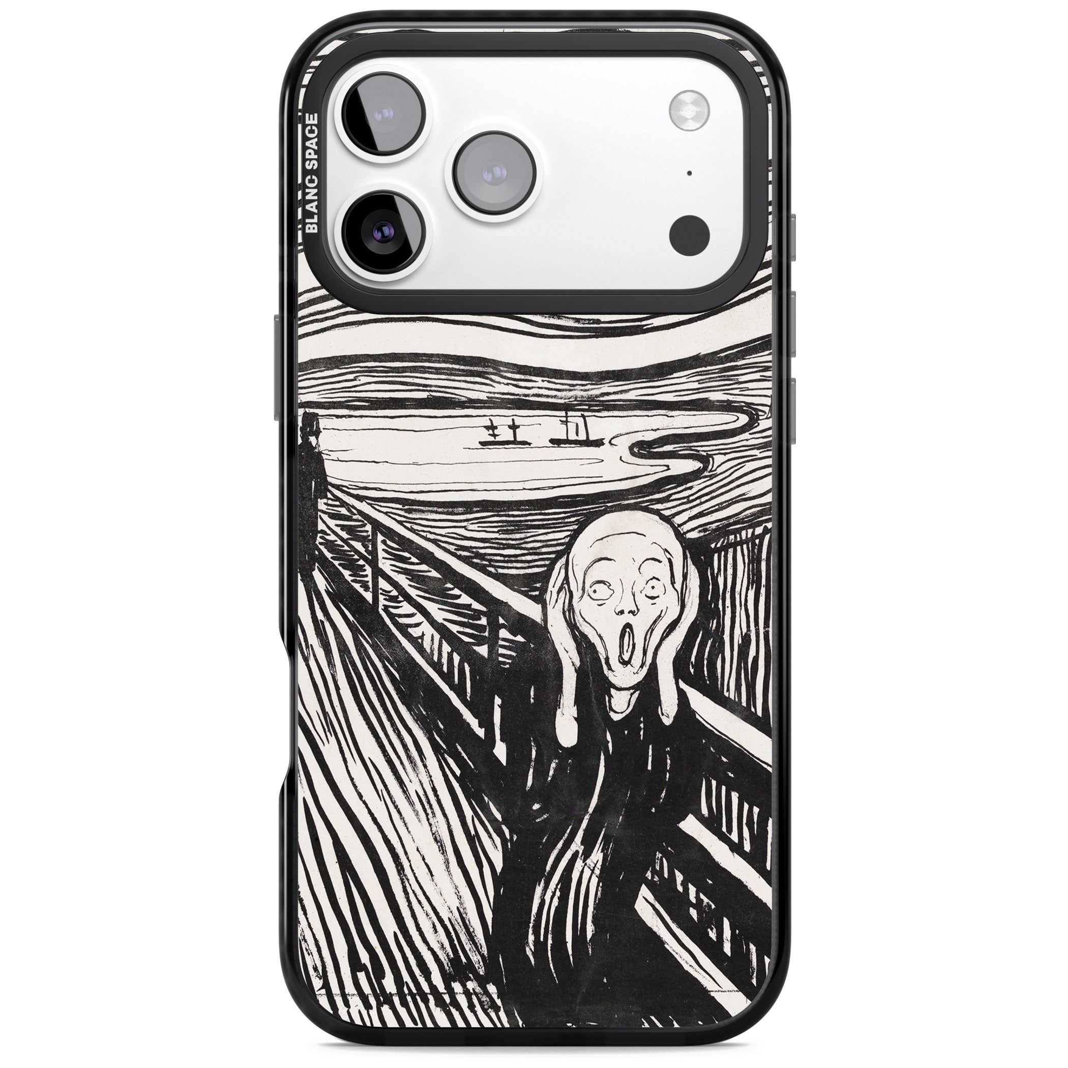 The Scream iPhone 17 Pro Impact Black Phone Case