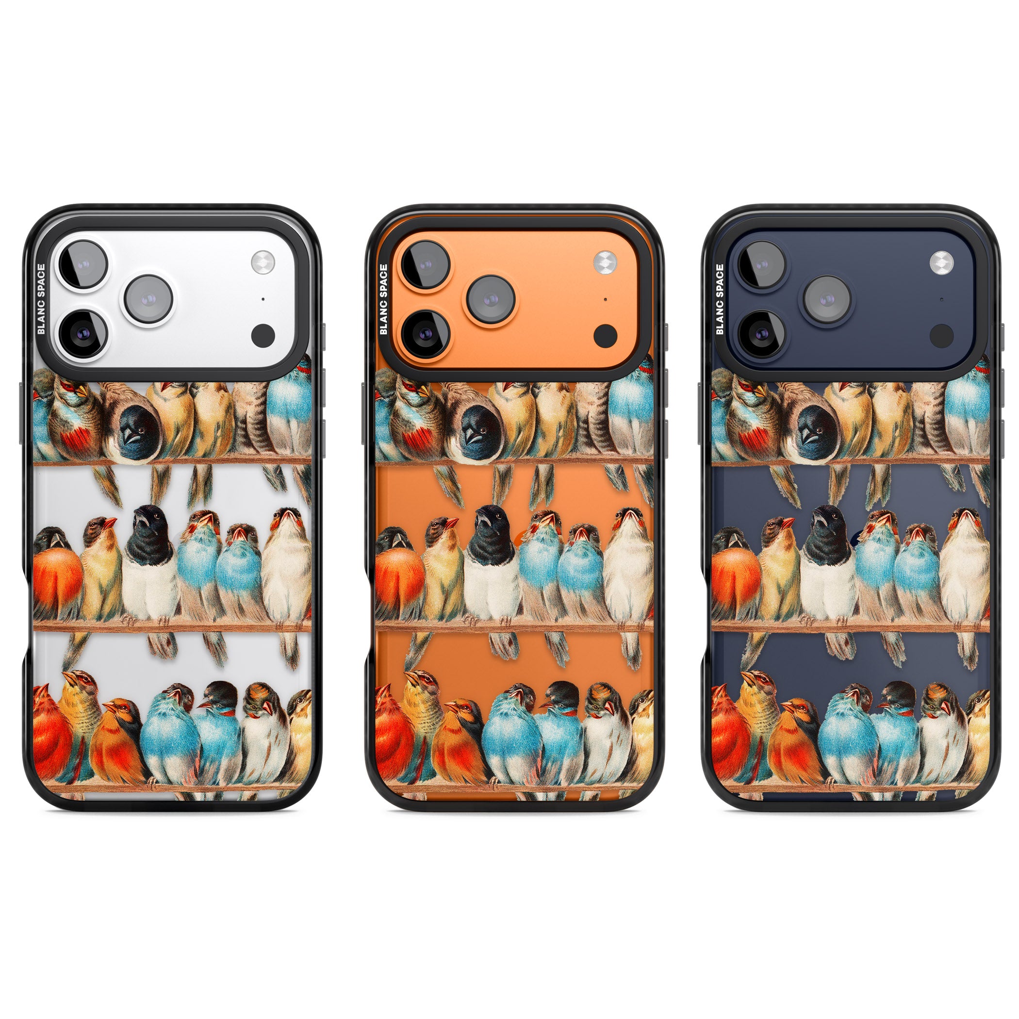 A Perch Of Birds iPhone 17 Pro Impact Black Phone Case APT Impact Protection