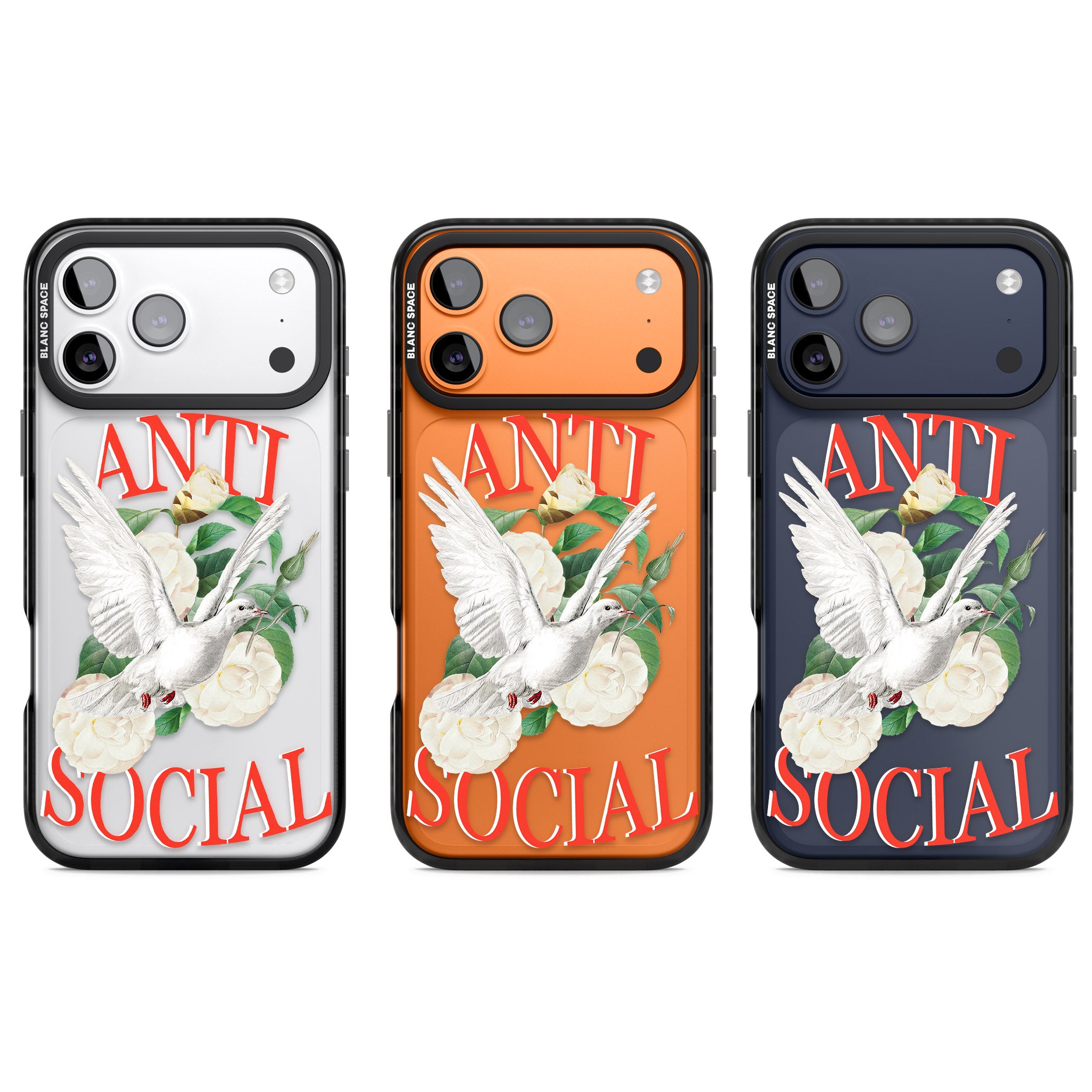 Anti Social iPhone 17 Pro Impact Black Phone Case APT Impact Protection