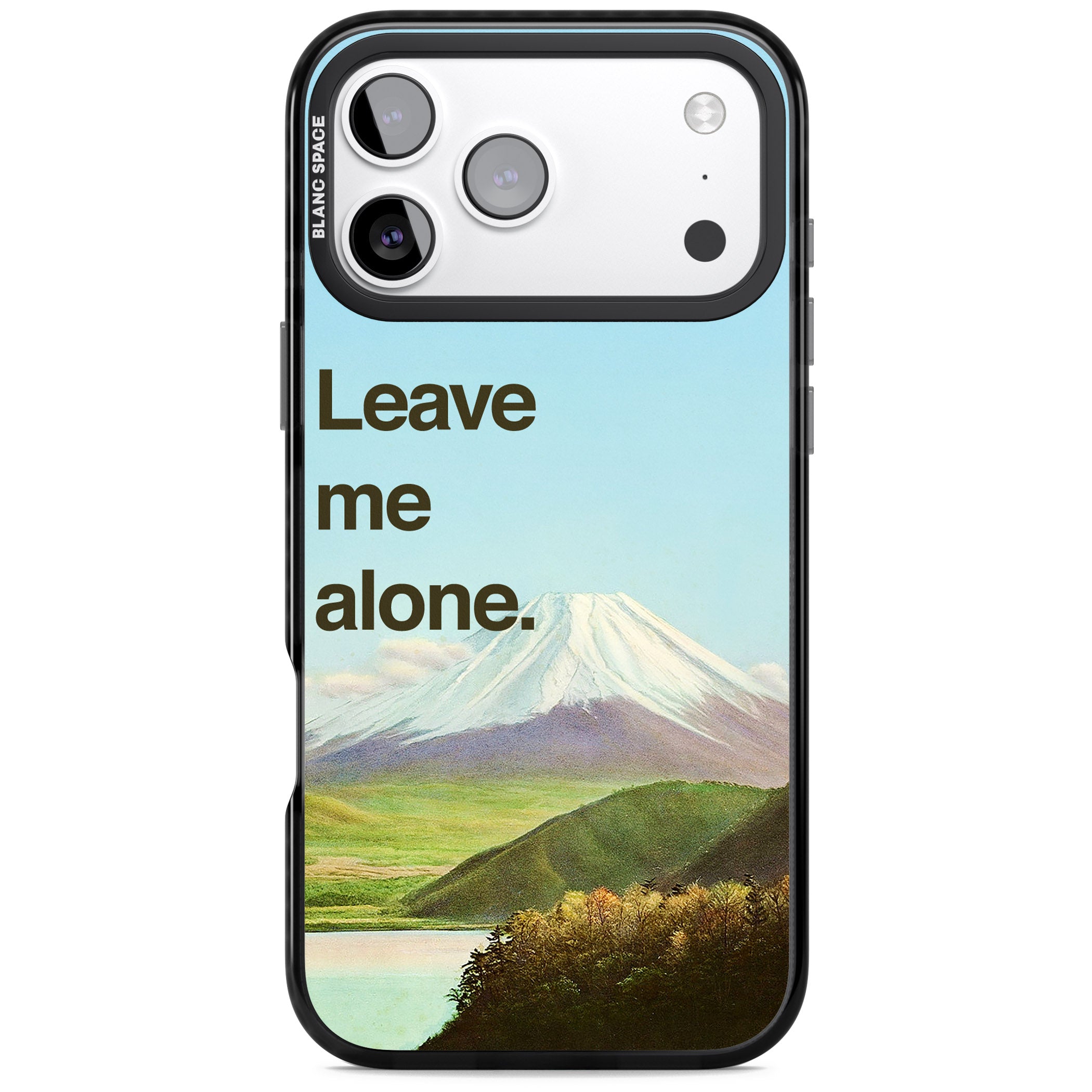 Leave Me Alone iPhone 17 Pro Impact Black Phone Case