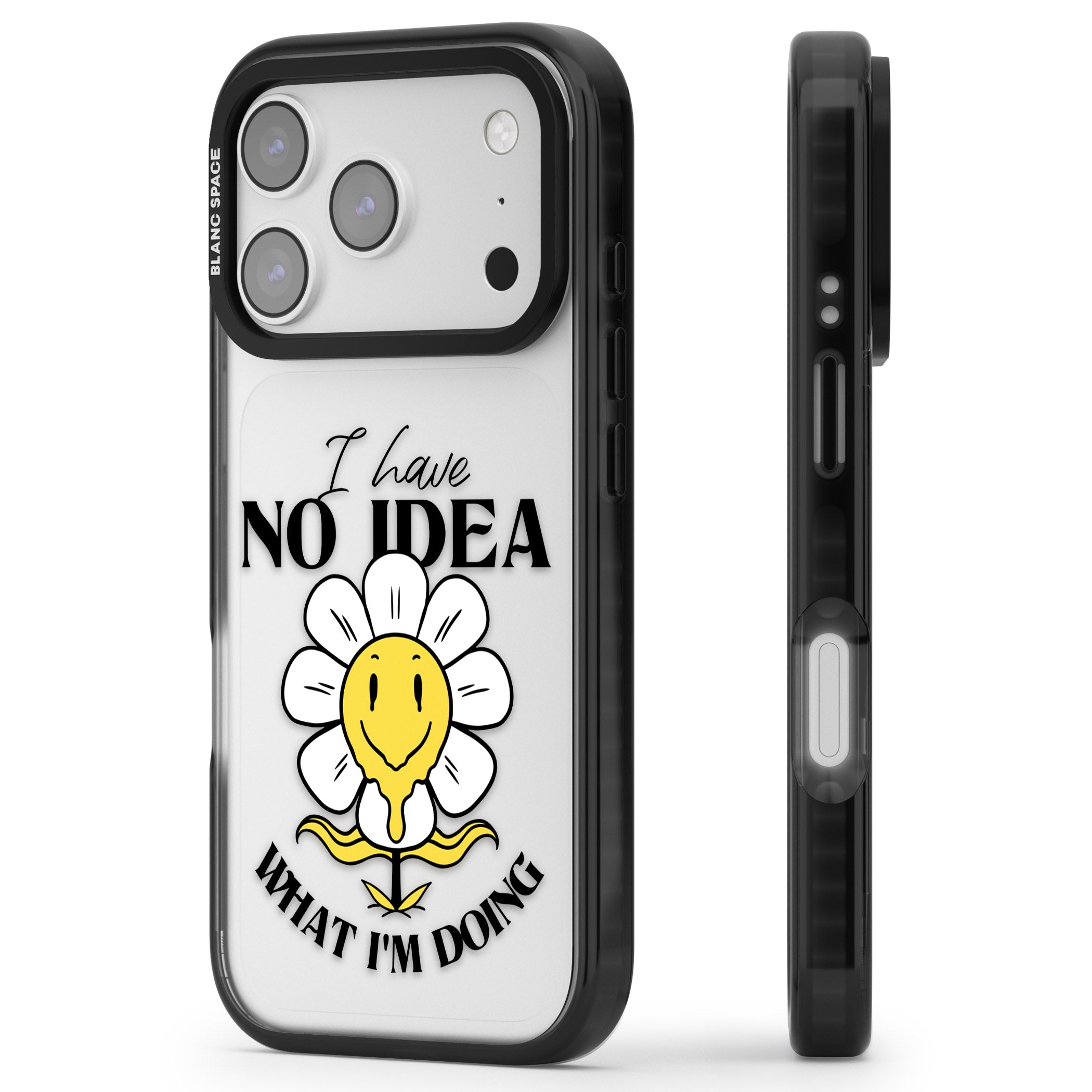 No Idea iPhone 17 Pro Impact Black Phone Case Side Profile