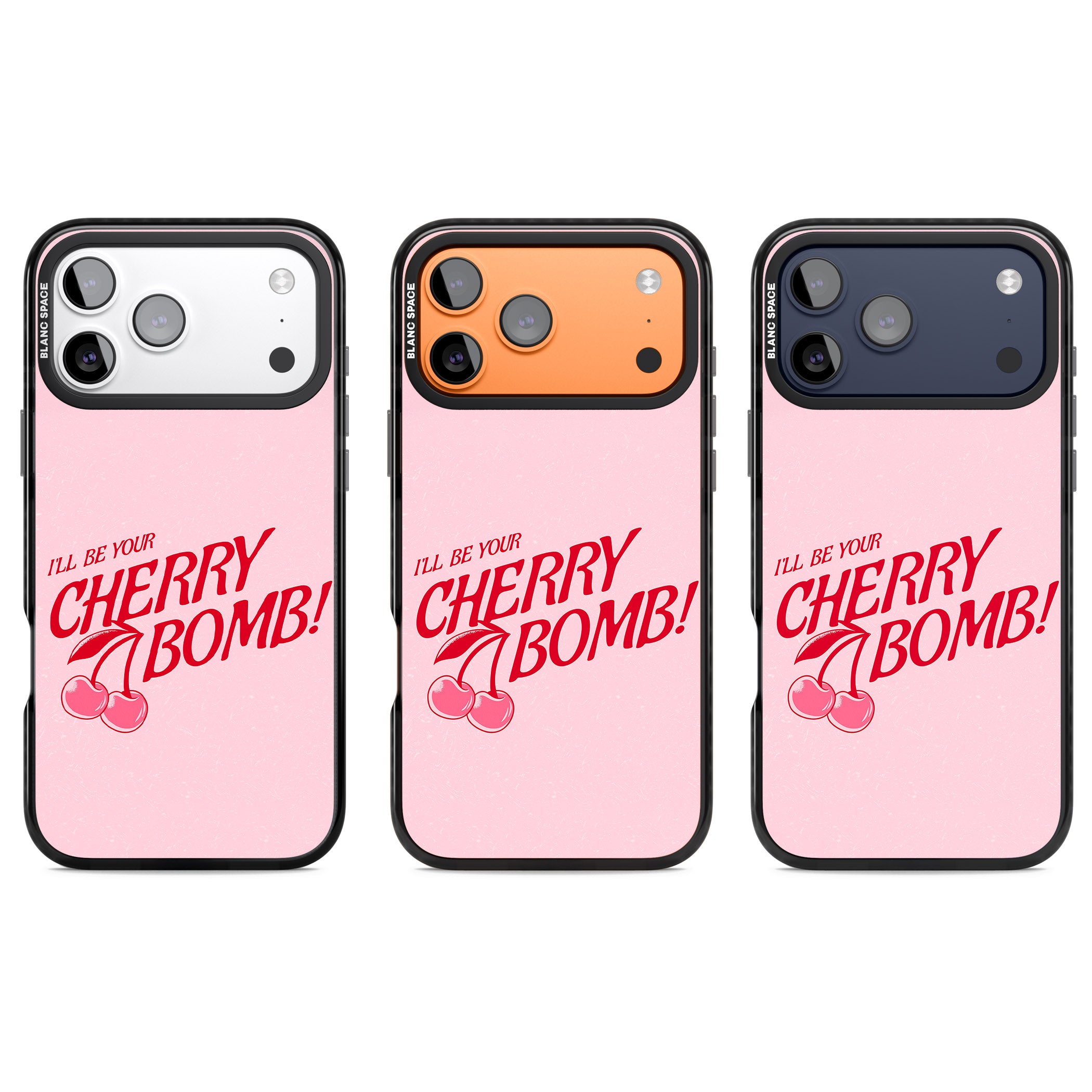Your Cherry Bomb iPhone 17 Pro Impact Black Phone Case APT Impact Protection