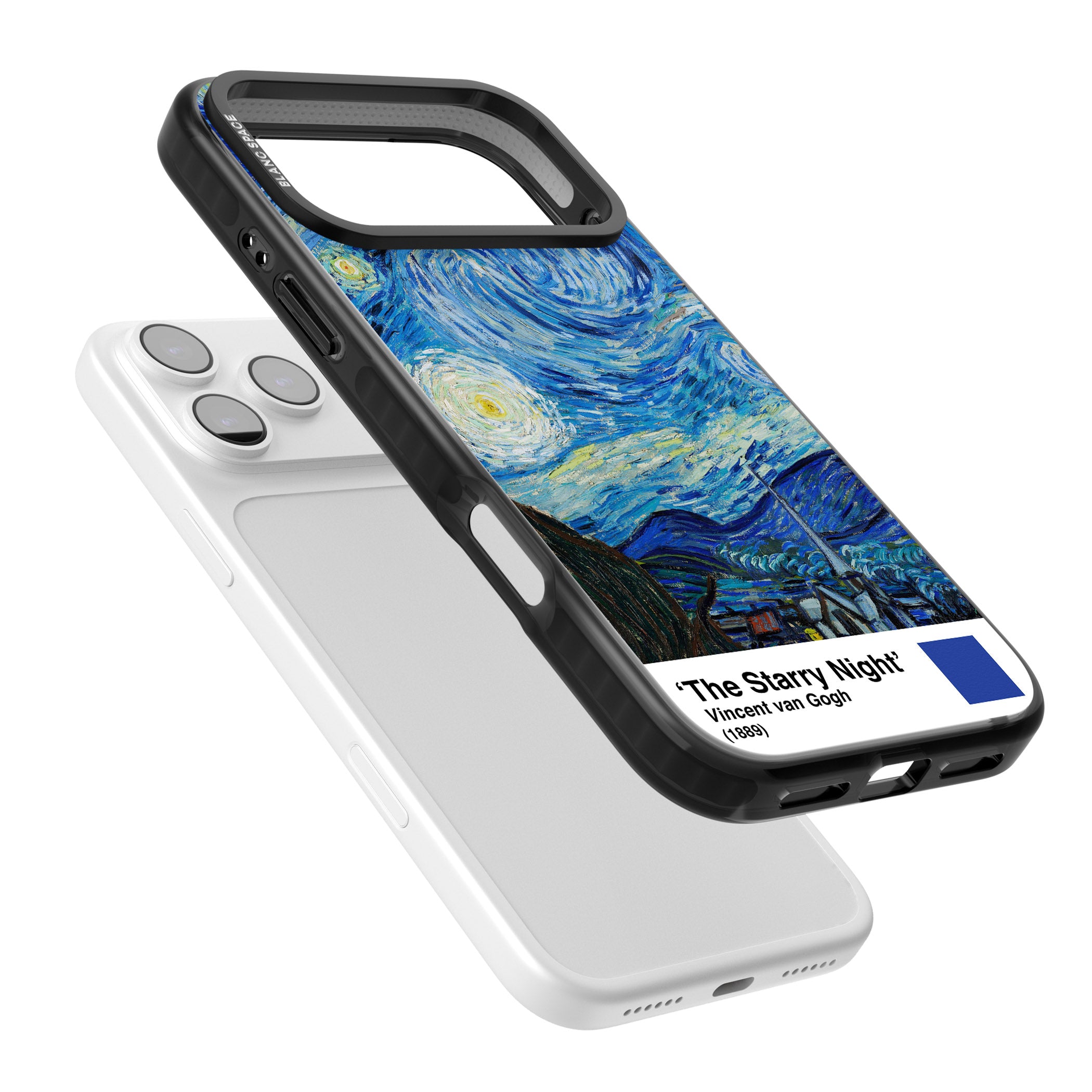 The Starry Night iPhone 17 Pro Impact Black Phone Case Colours