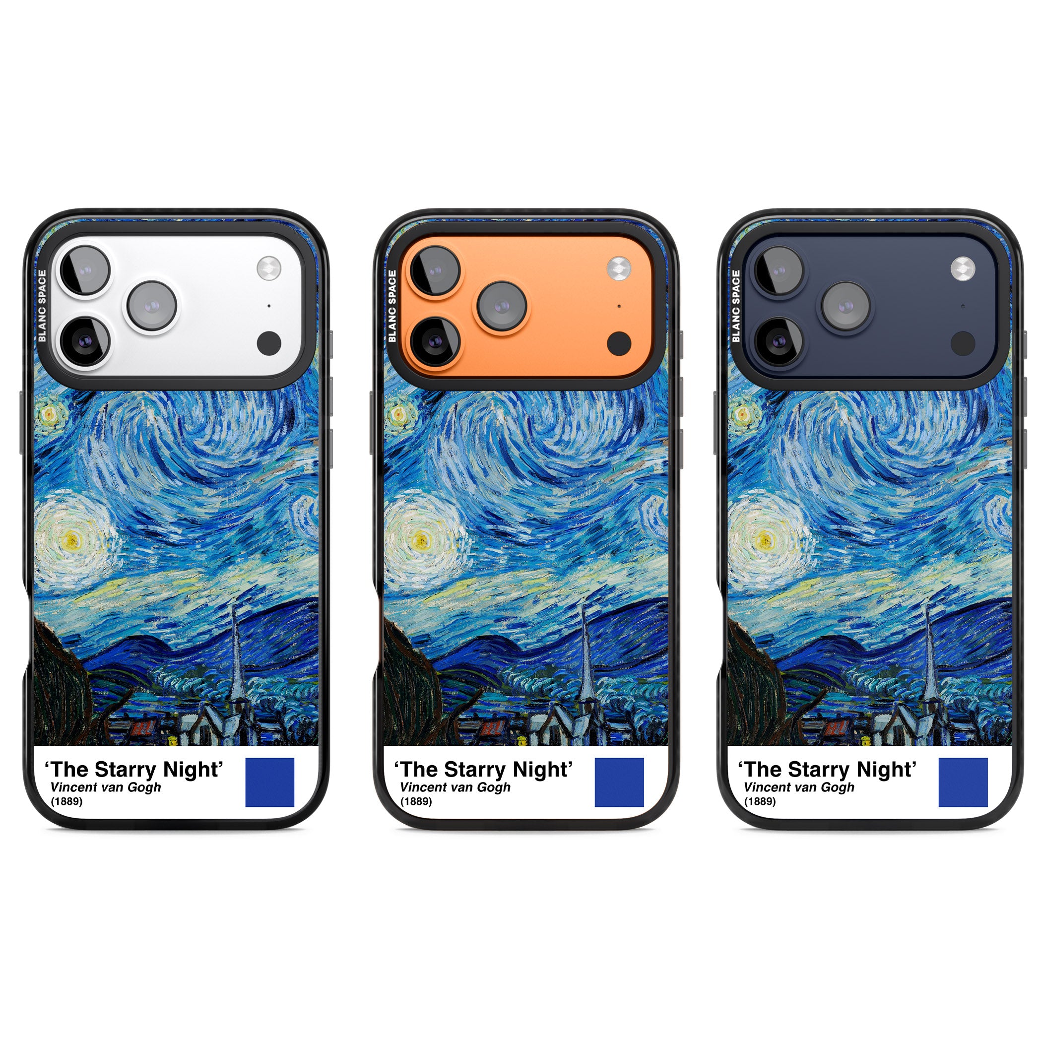 The Starry Night iPhone 17 Pro Impact Black Phone Case APT Impact Protection