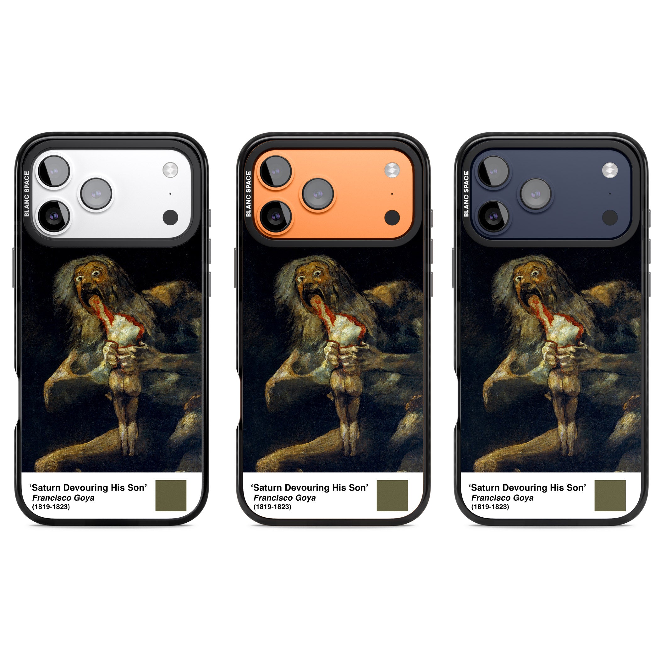 Saturn Devouring His Son iPhone 17 Pro Impact Black Phone Case APT Impact Protection