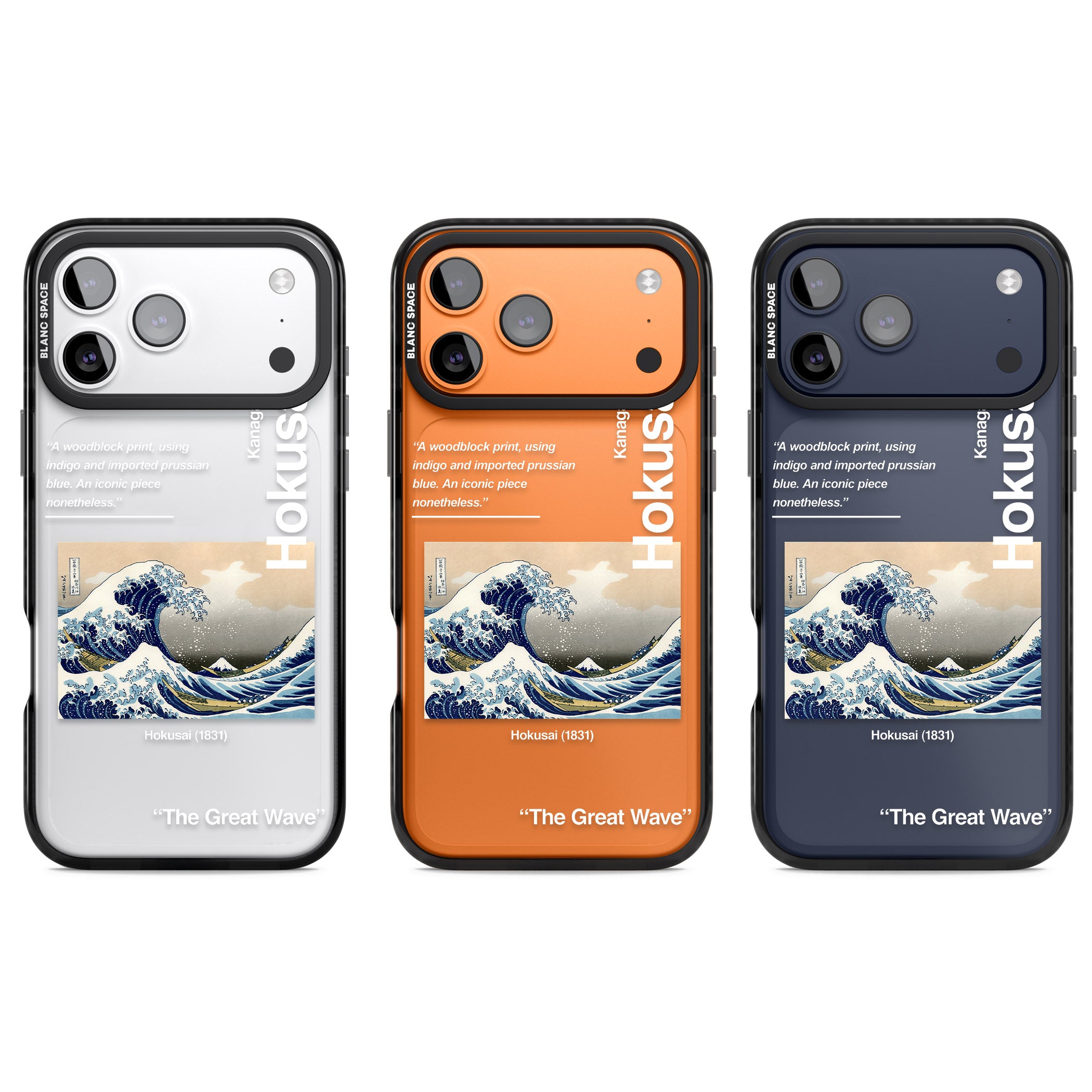 The Great Wave iPhone 17 Pro Impact Black Phone Case APT Impact Protection