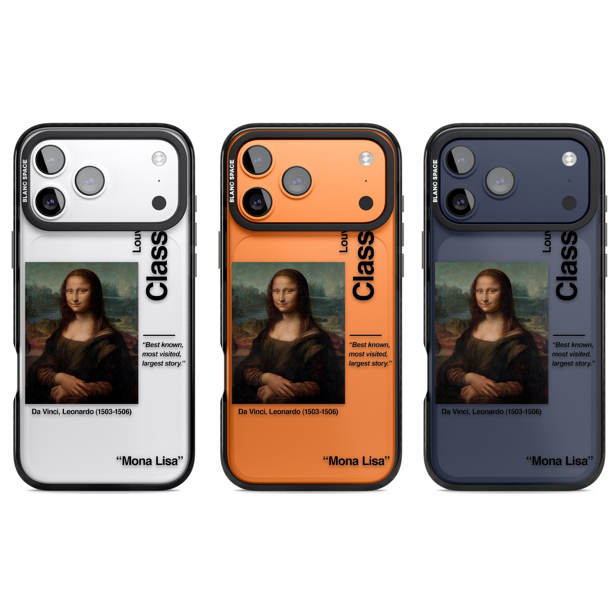 Mona Lisa Leonardo Da Vinci iPhone 17 Pro Impact Black Phone Case APT Impact Protection