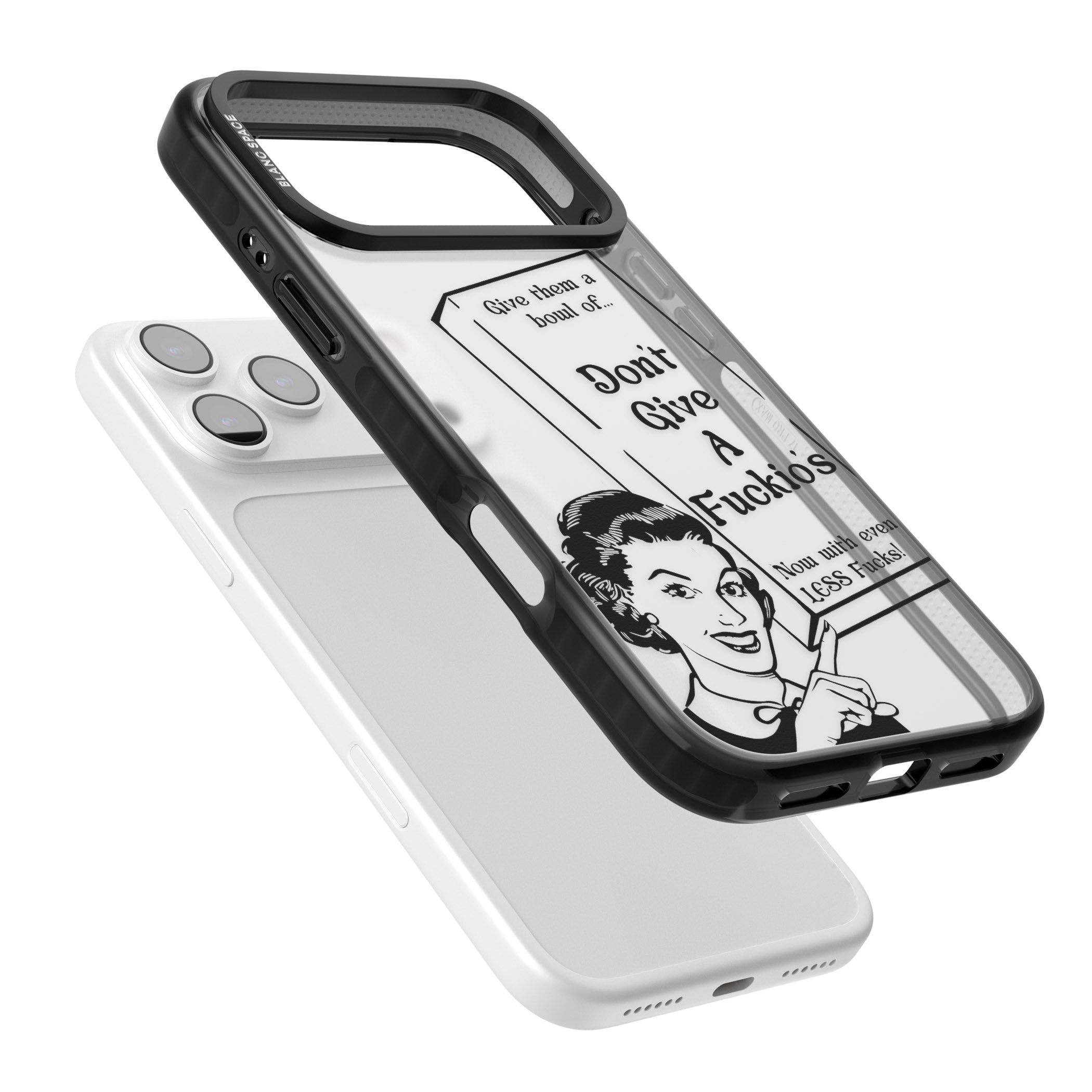 Dont Give A F Ckios Cereal iPhone 17 Pro Impact Black Phone Case Colours