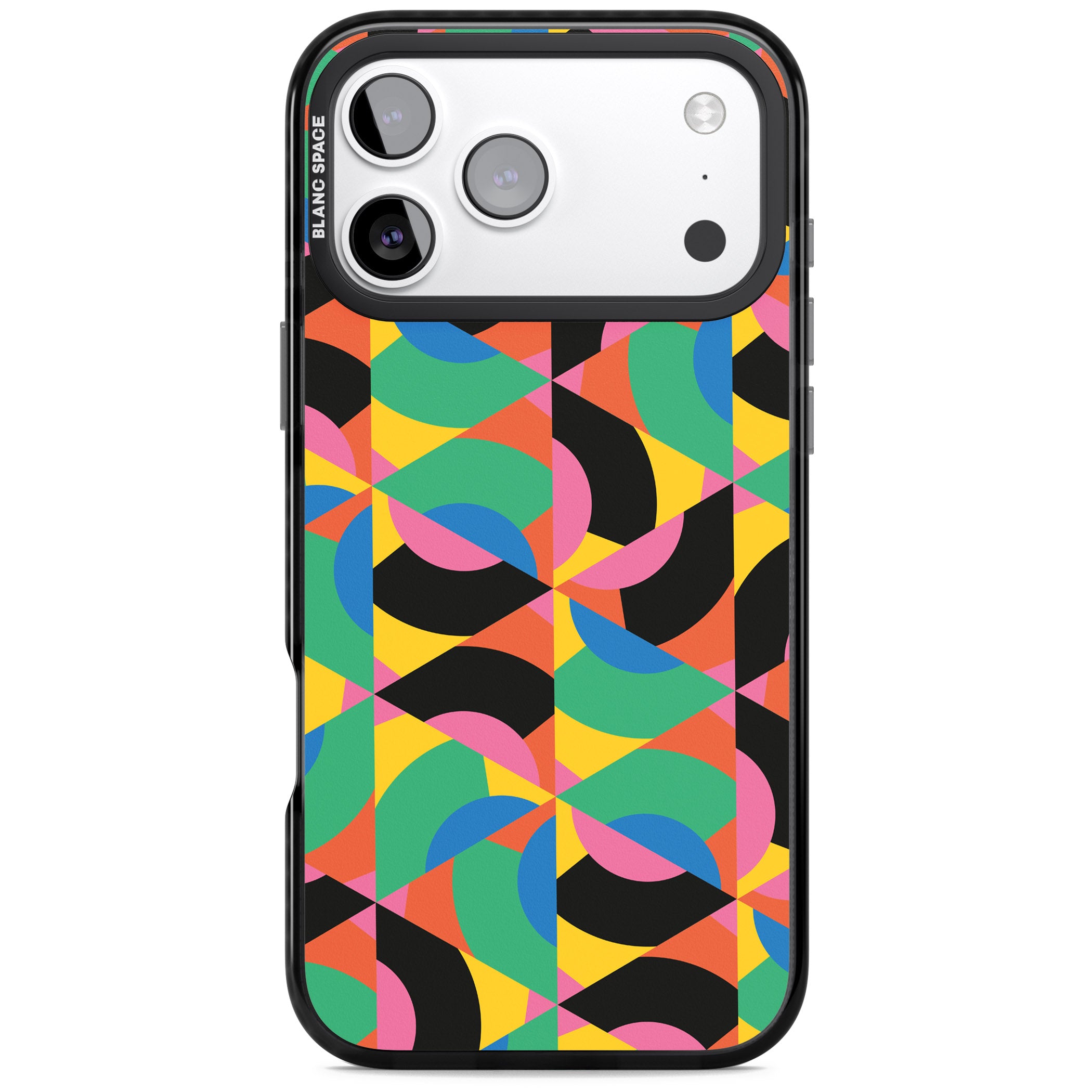 Abstract Carnival iPhone 17 Pro Impact Black Phone Case