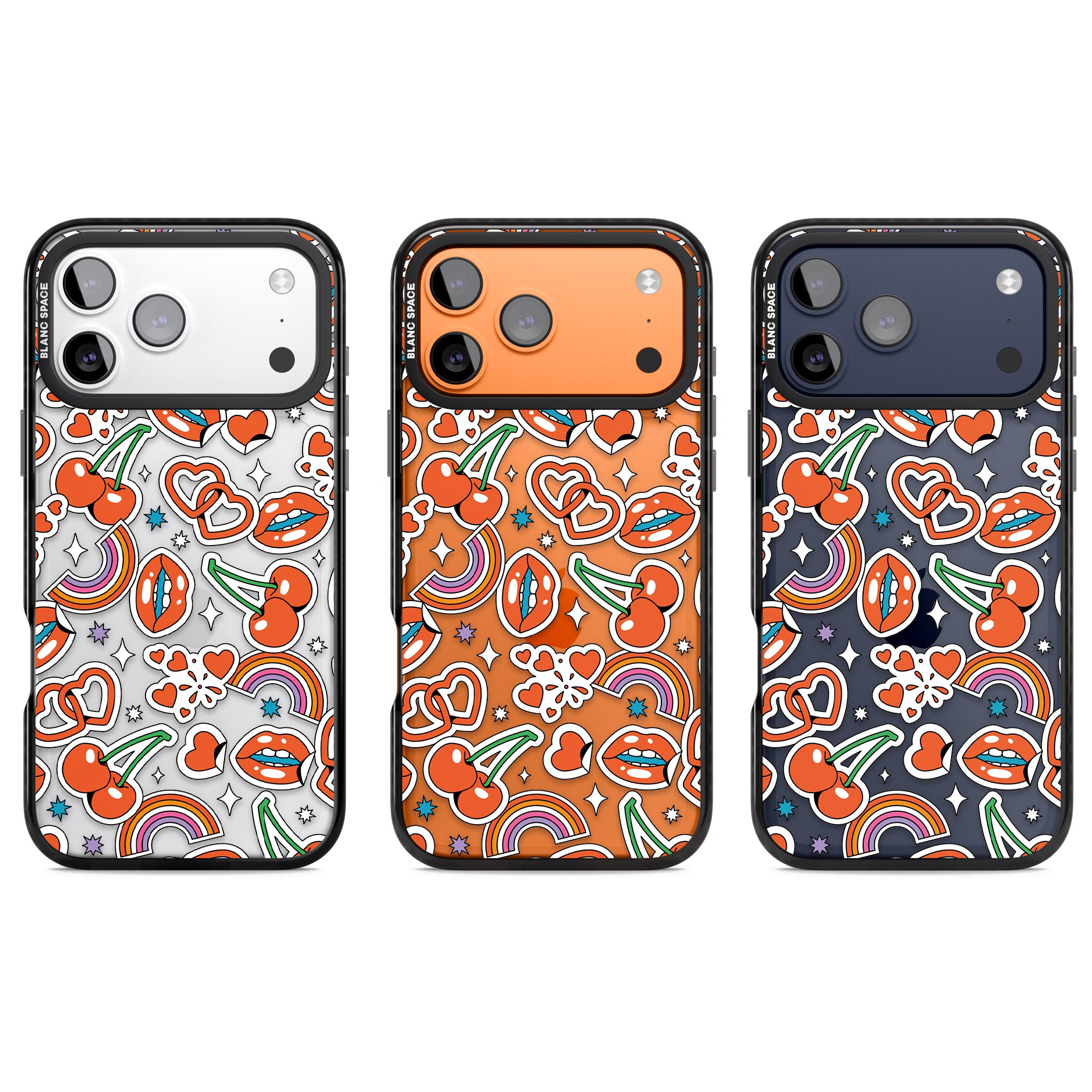 Red Sticker Pop iPhone 17 Pro Impact Black Phone Case APT Impact Protection