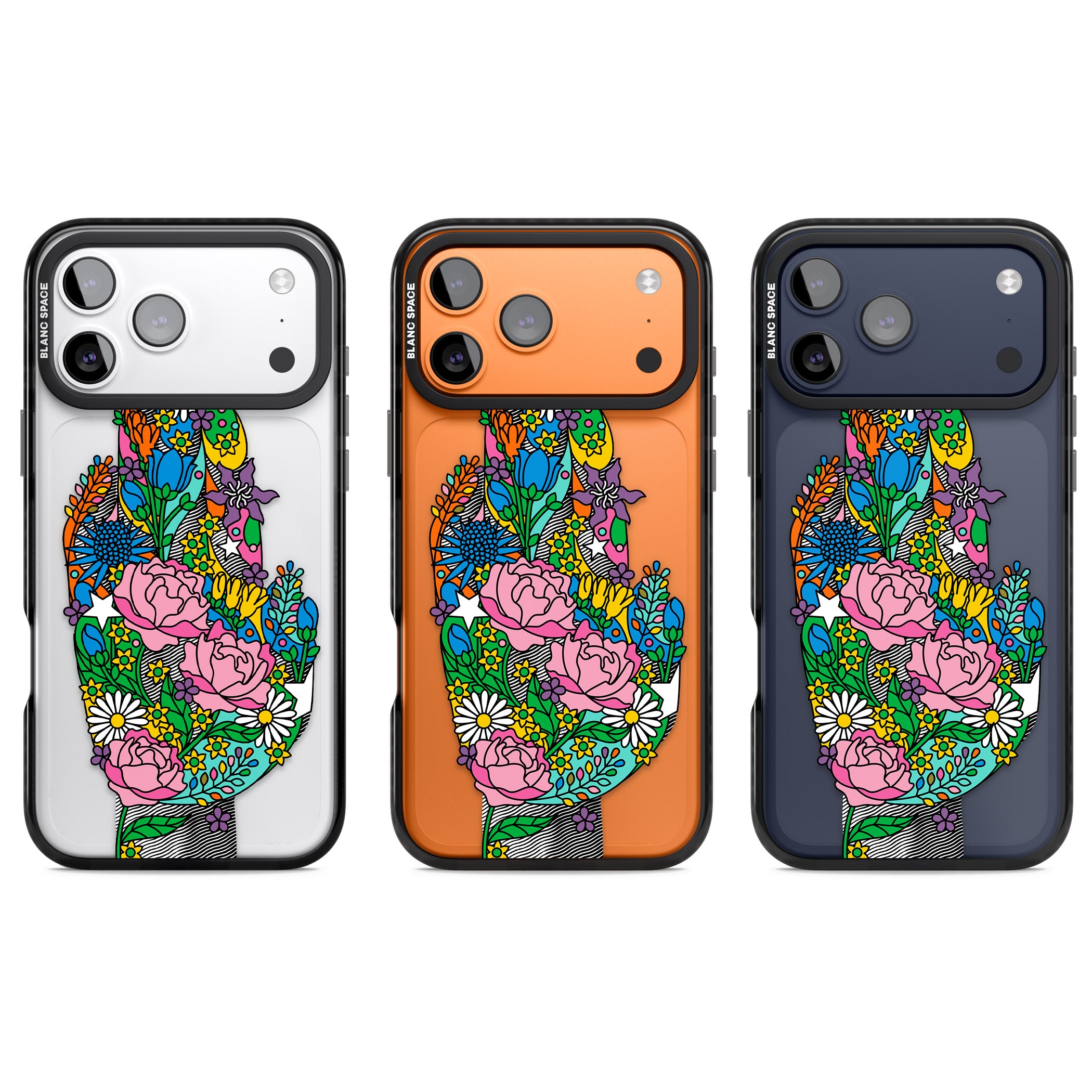 Garden Touch iPhone 17 Pro Impact Black Phone Case APT Impact Protection