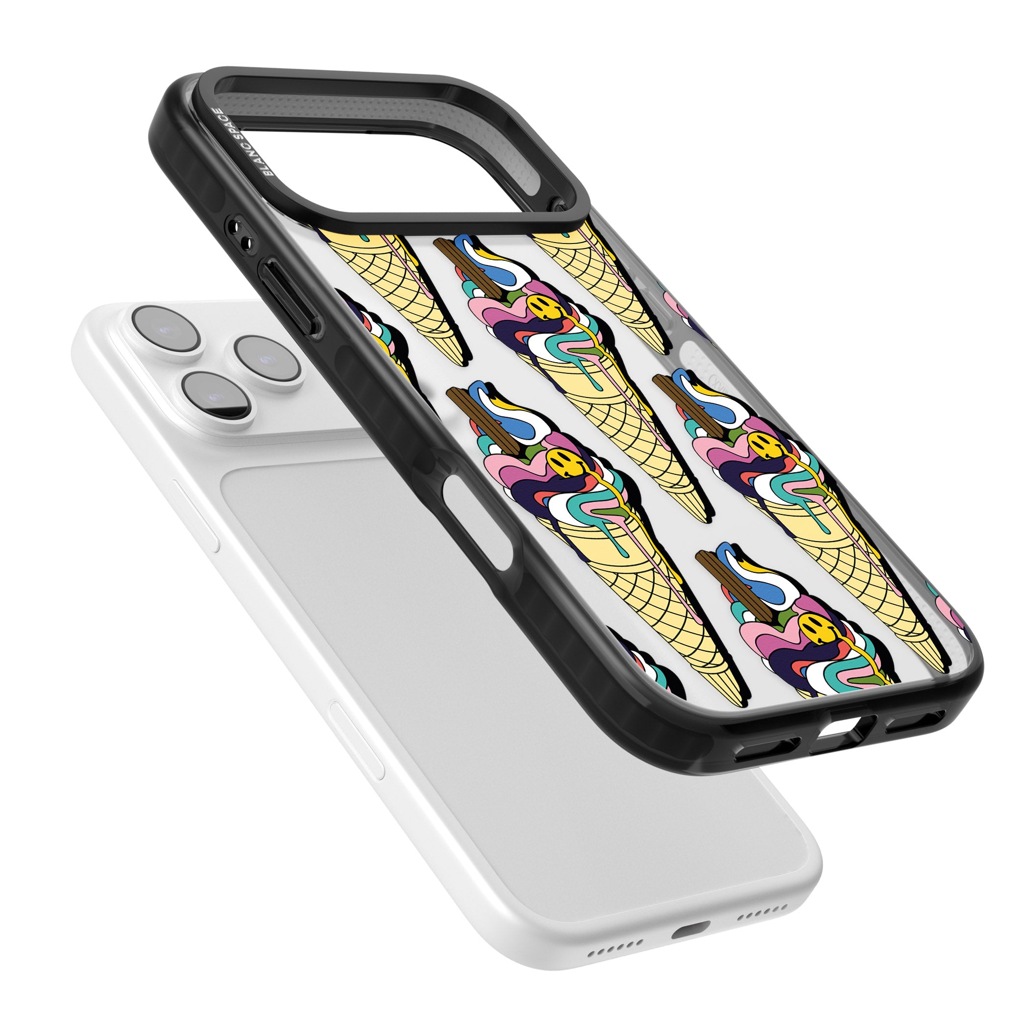 Trip & Drip Ice Cream iPhone 17 Pro Max Impact Black Phone Case Colours