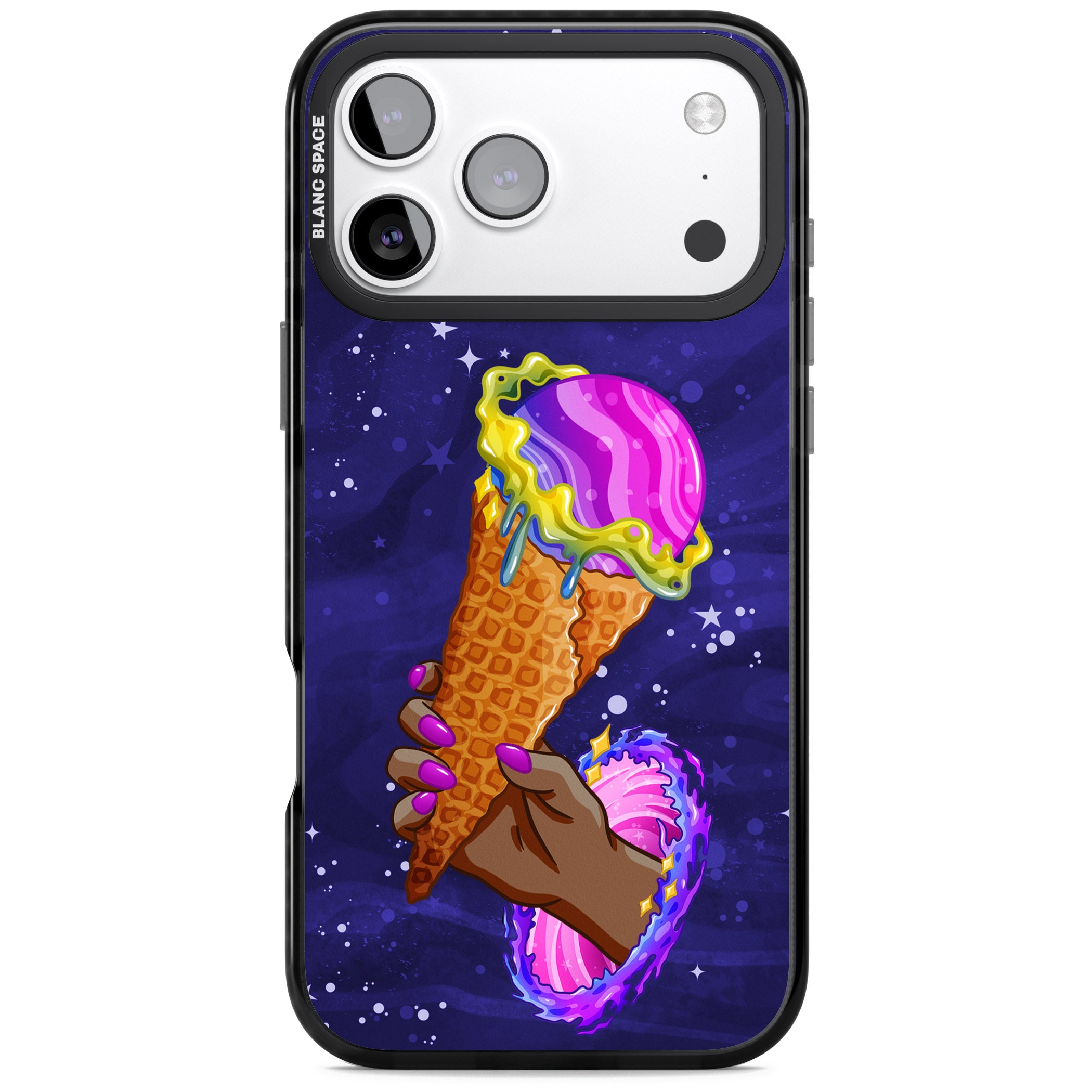 Interdimensional Ice Cream iPhone 17 Pro Impact Black Phone Case
