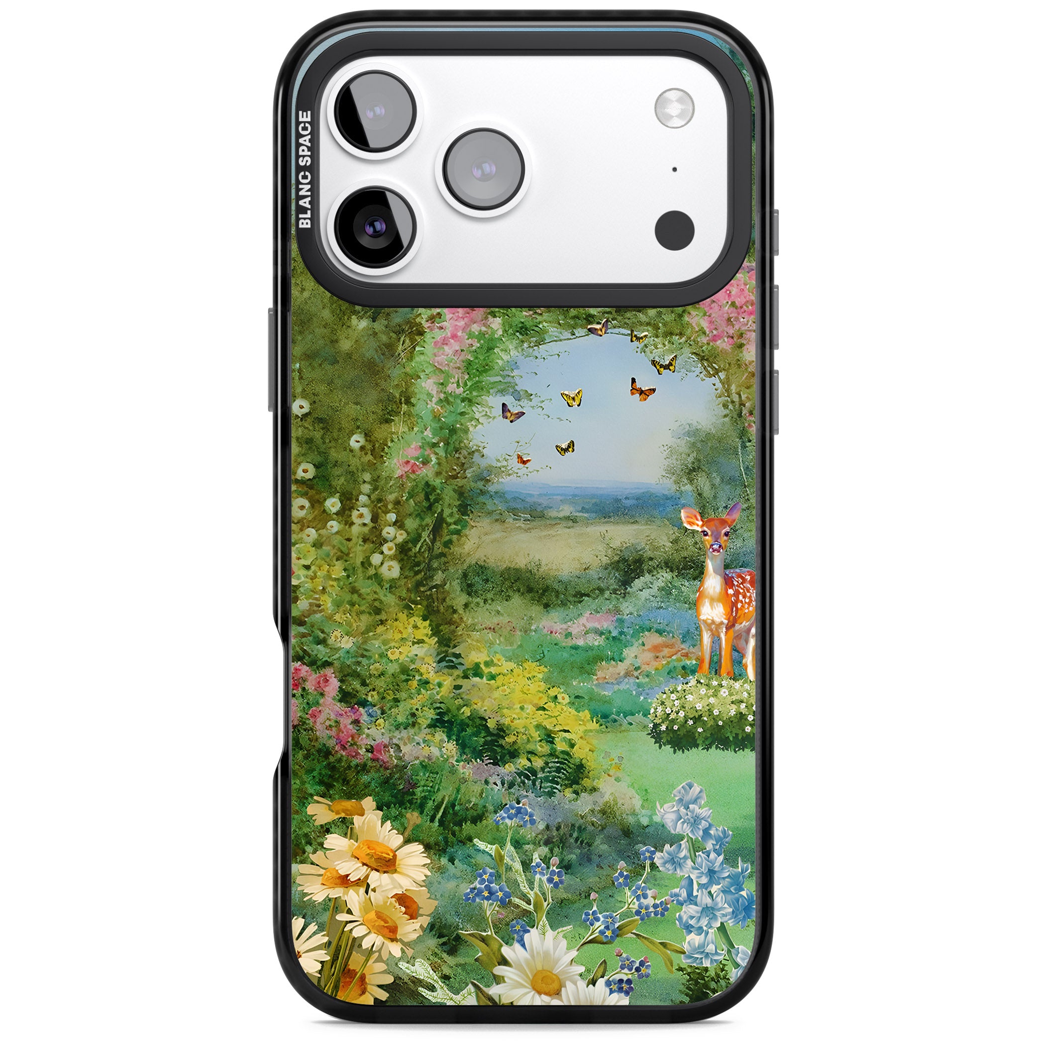 Flourishing Meadow iPhone 17 Pro Impact Black Phone Case