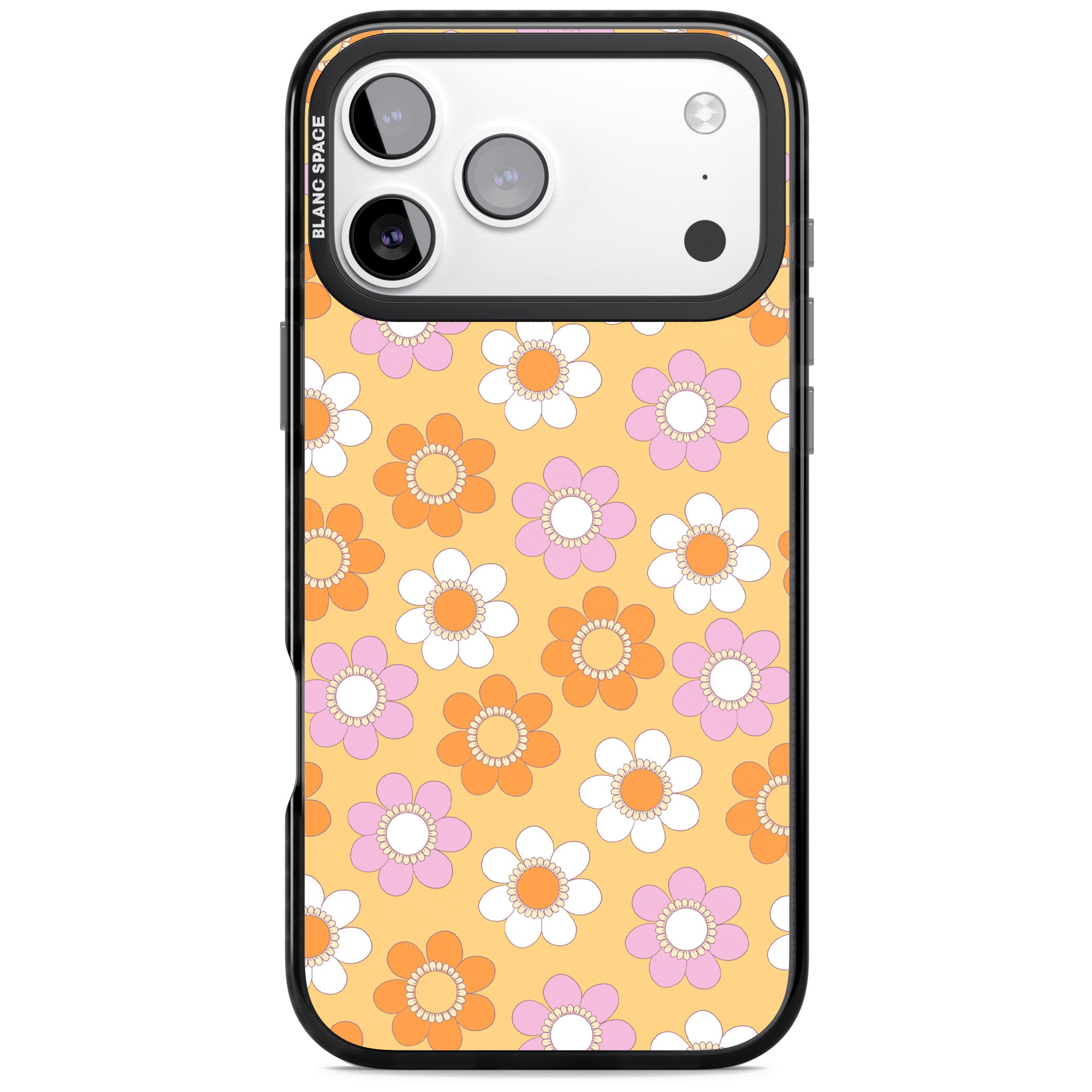 Sunny Flower Mix iPhone 17 Pro Impact Black Phone Case
