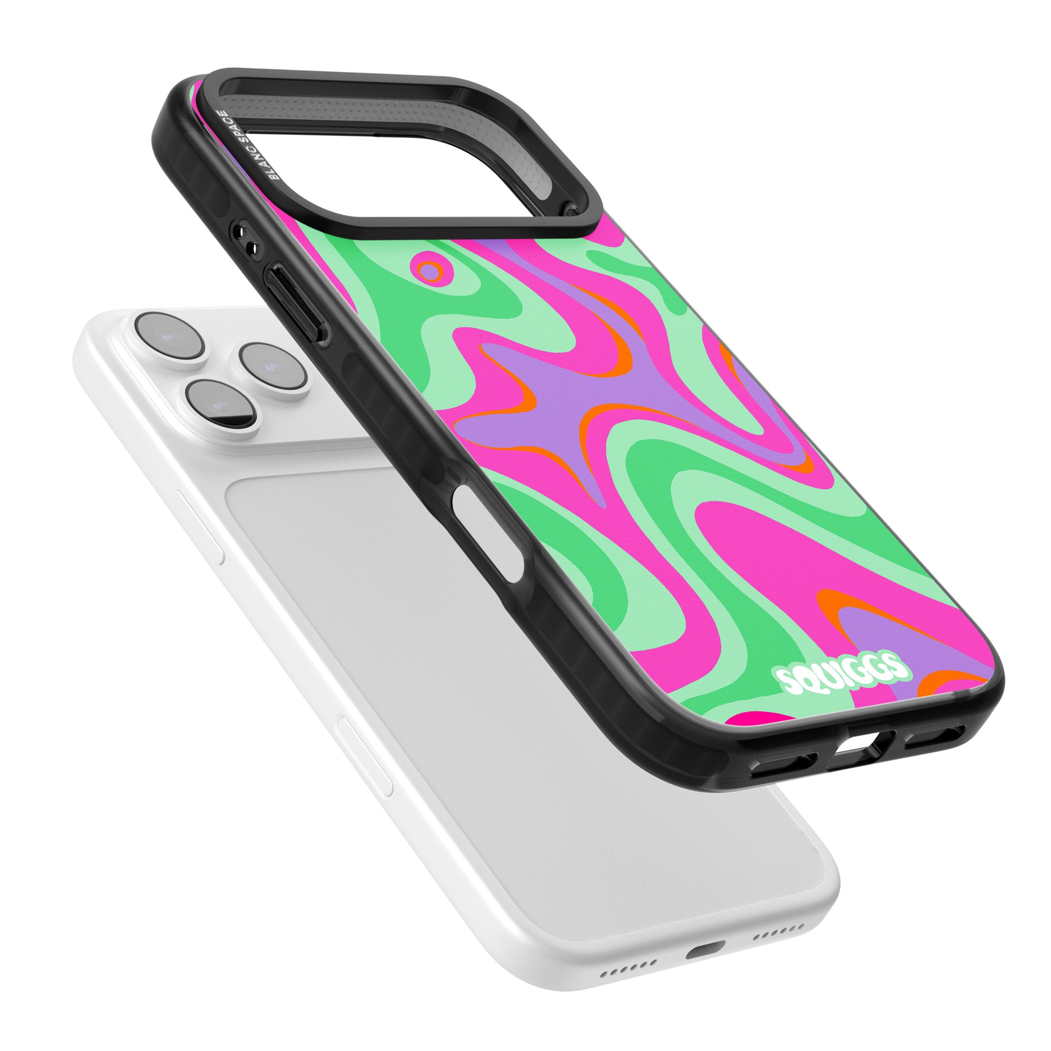 Pink Lava iPhone 17 Pro Impact Black Phone Case Colours