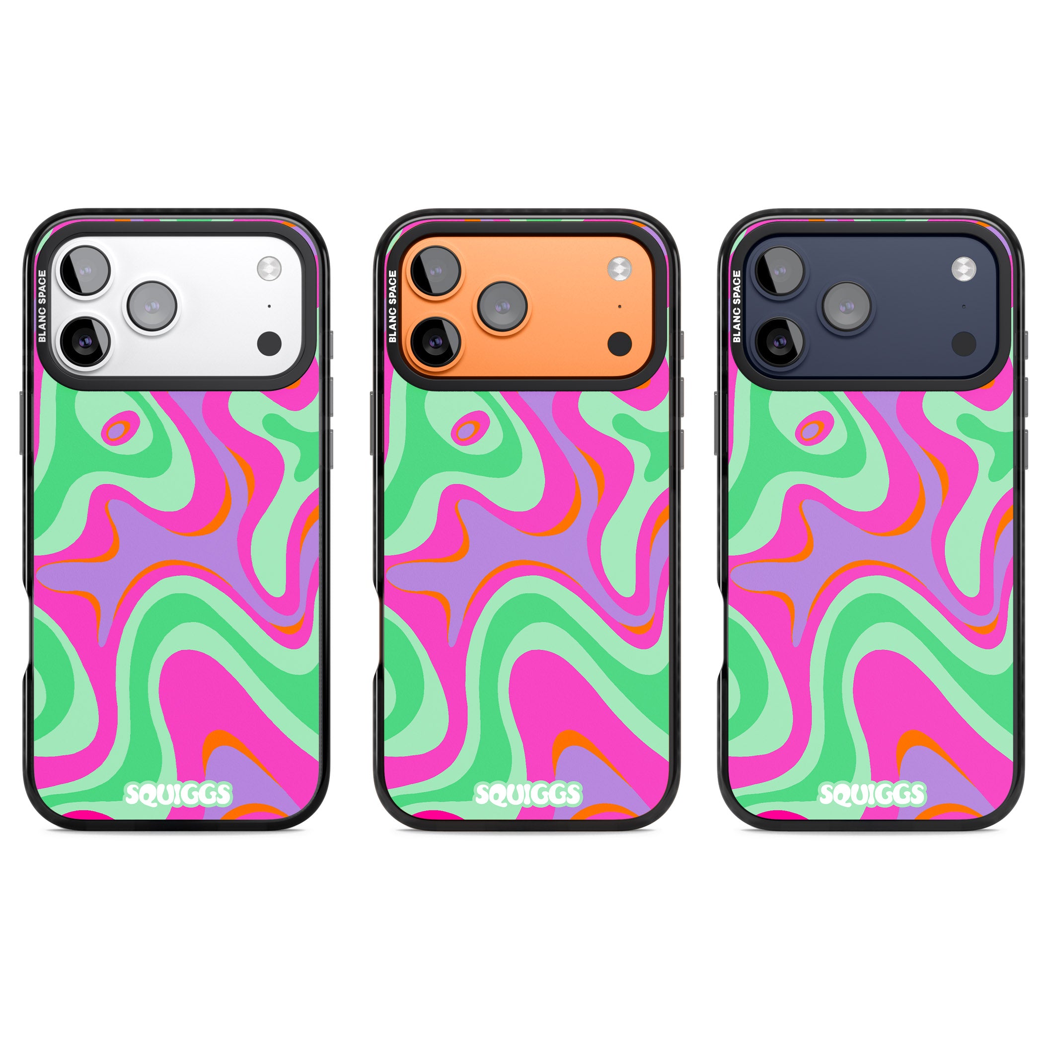 Pink Lava iPhone 17 Pro Impact Black Phone Case APT Impact Protection
