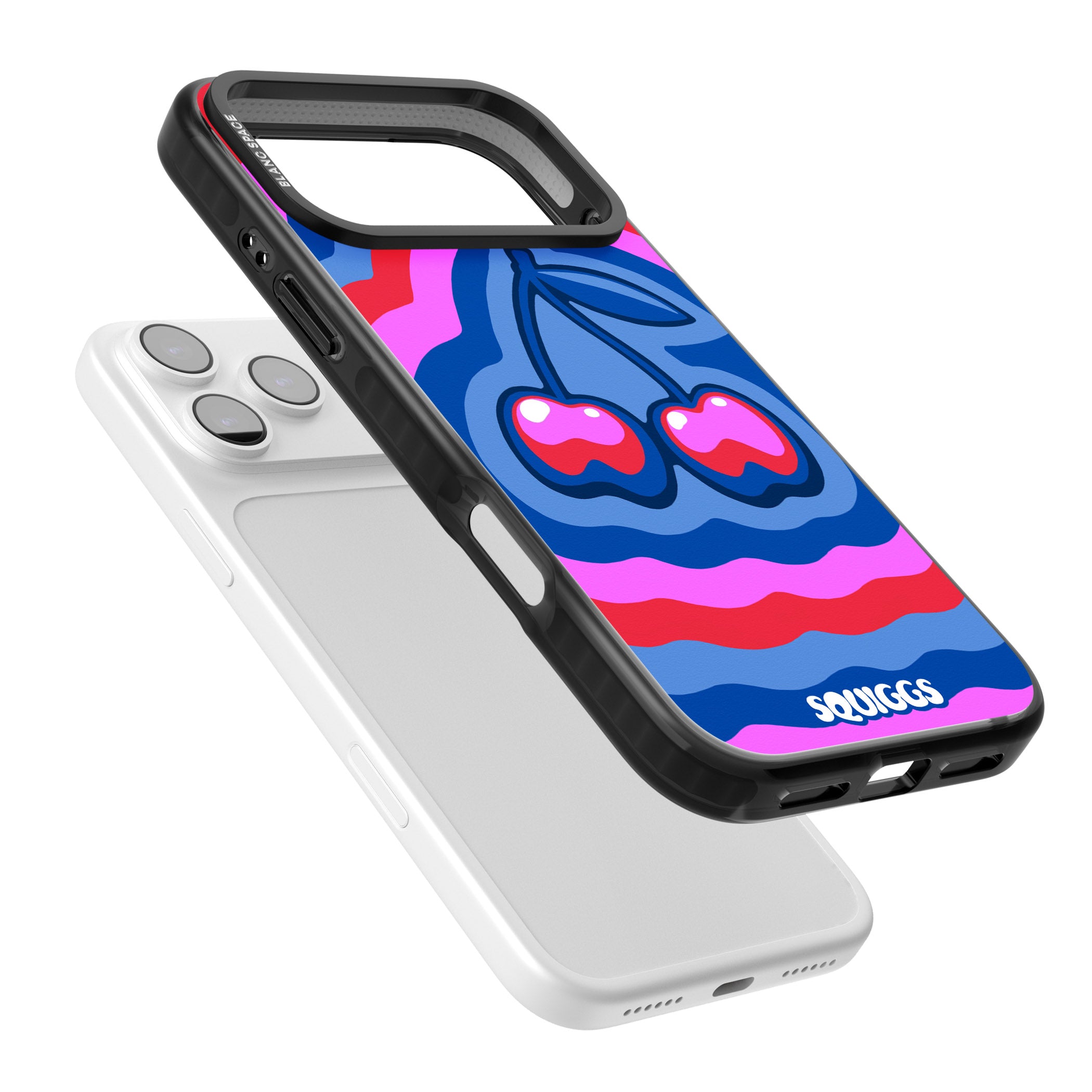 Cherry Rainbow iPhone 17 Pro Impact Black Phone Case Colours