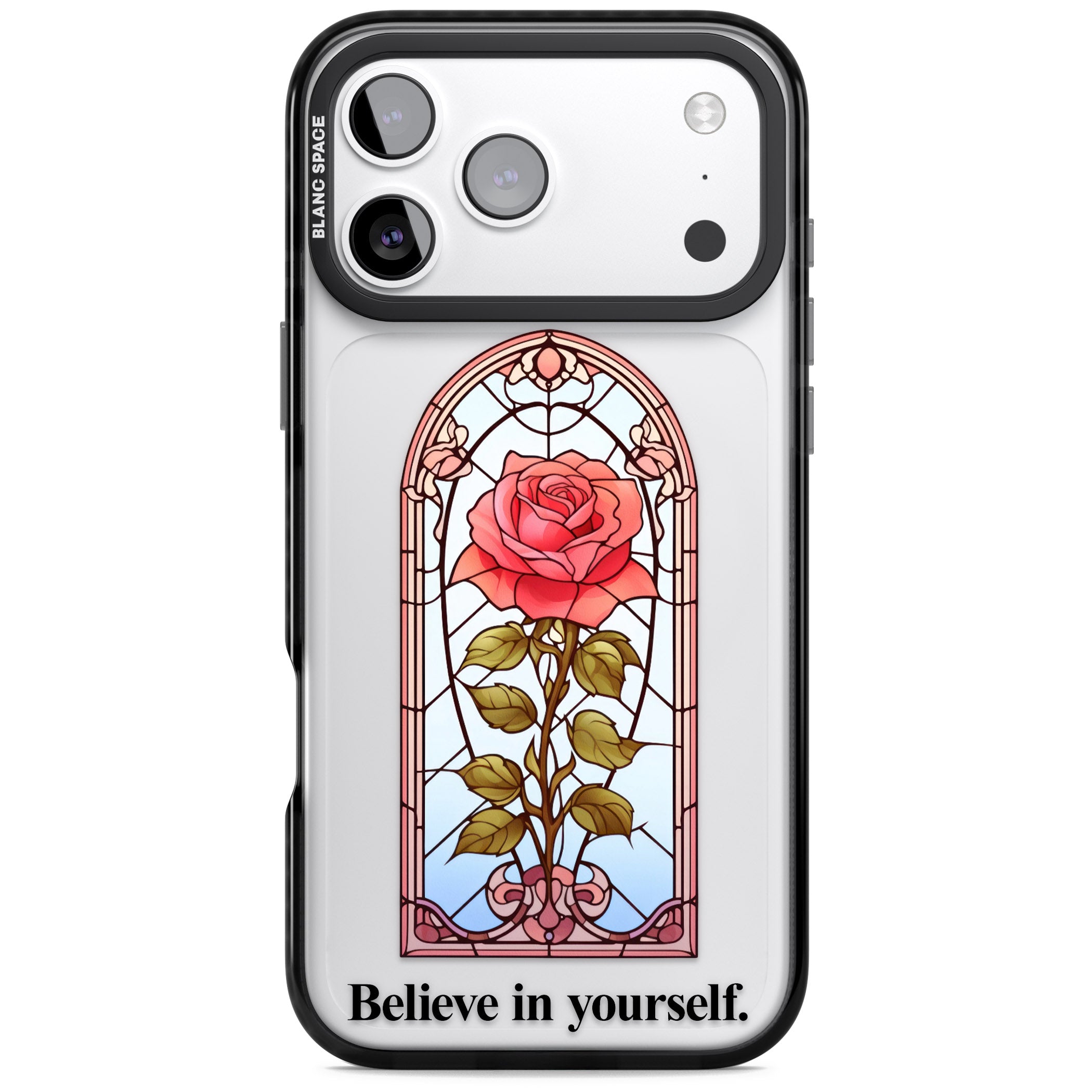 Believe In Yourself iPhone 17 Pro Impact Black Phone Case
