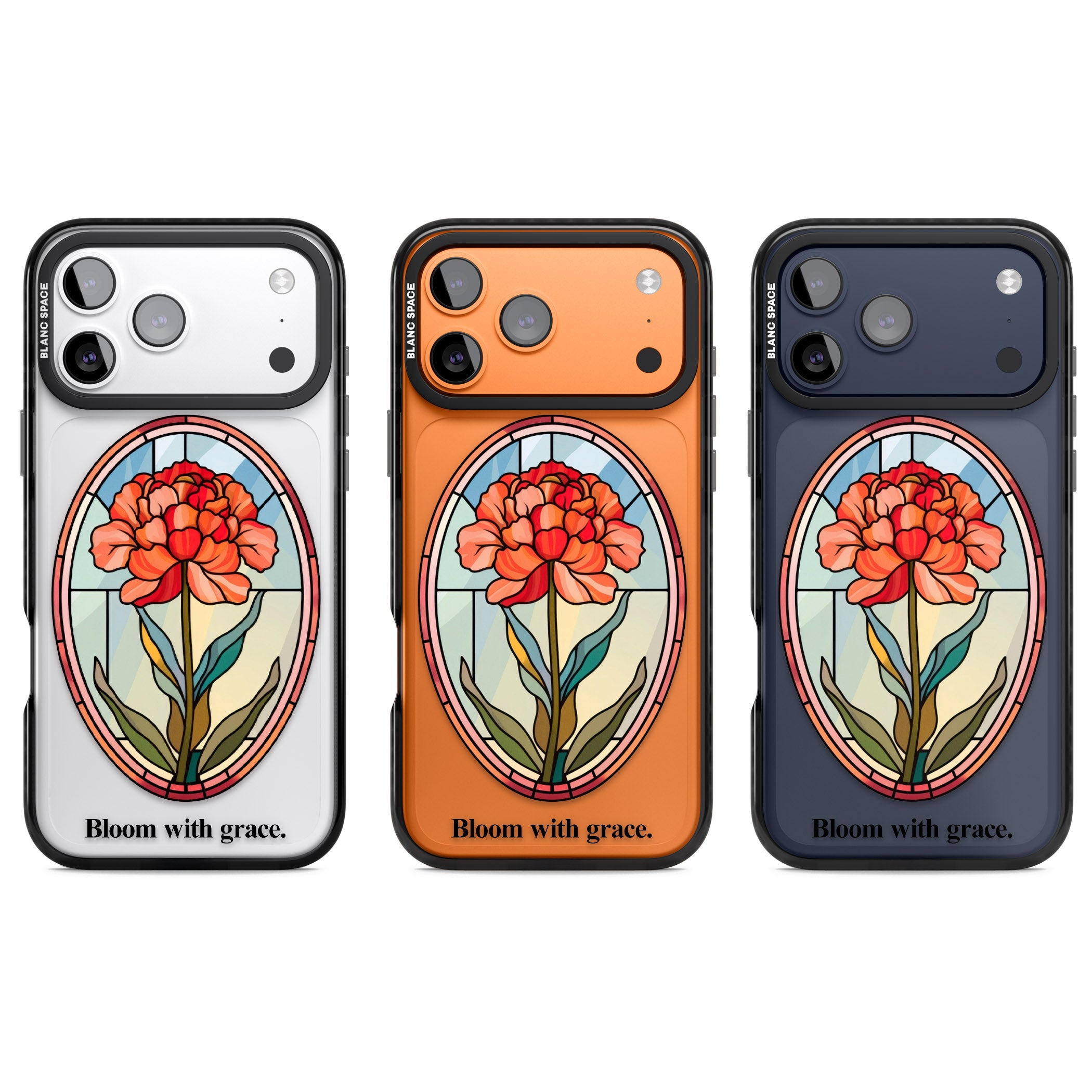 Bloom With Grace iPhone 17 Pro Impact Black Phone Case APT Impact Protection