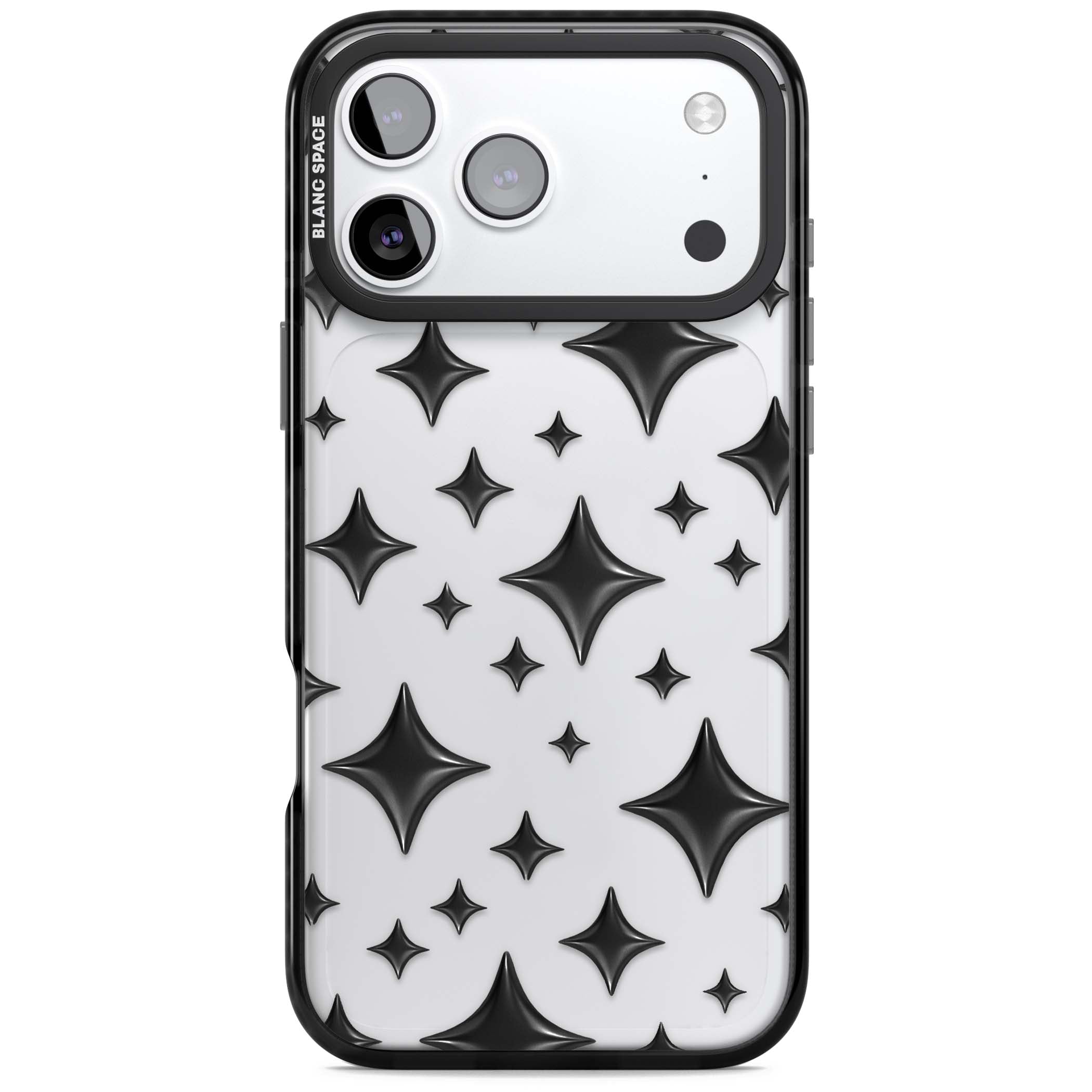 Black Puff Sparkle Pattern