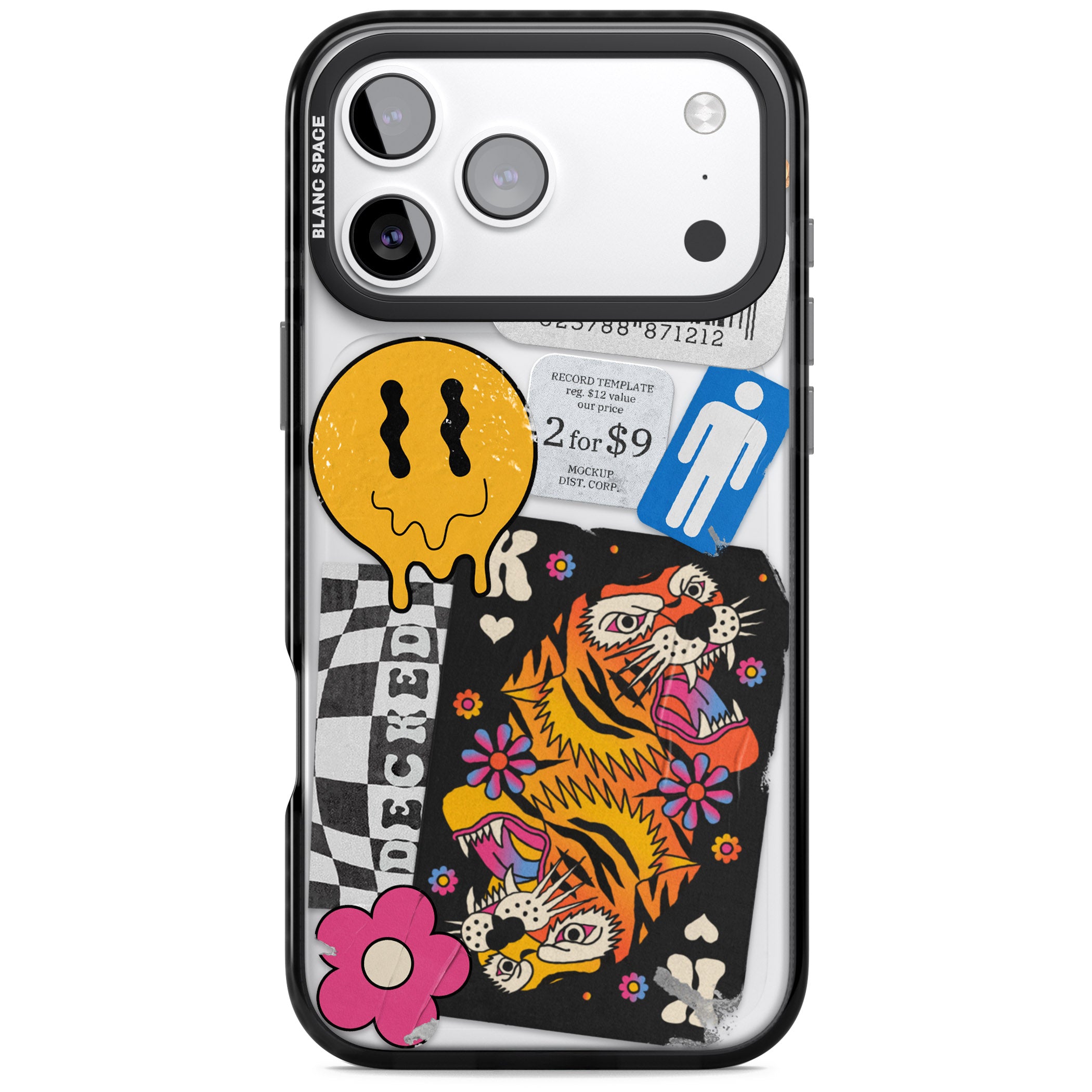 Electric Vibes iPhone 17 Pro Impact Black Phone Case
