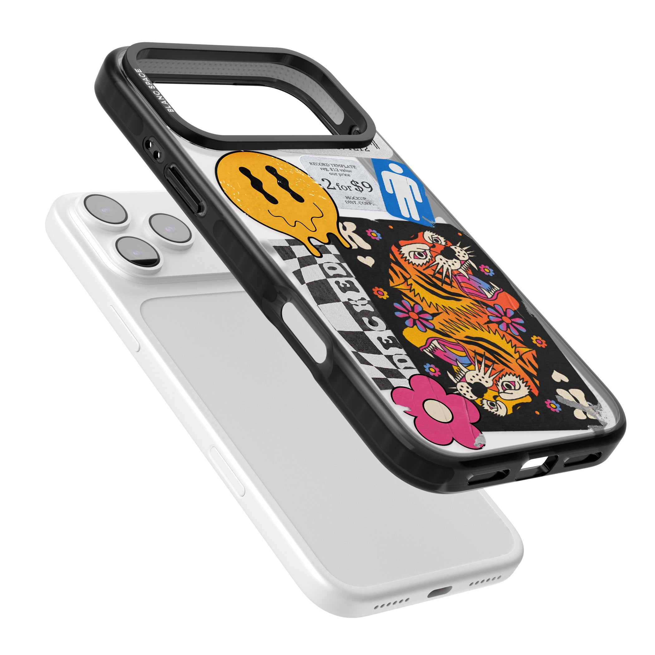 Electric Vibes iPhone 17 Pro Impact Black Phone Case Colours