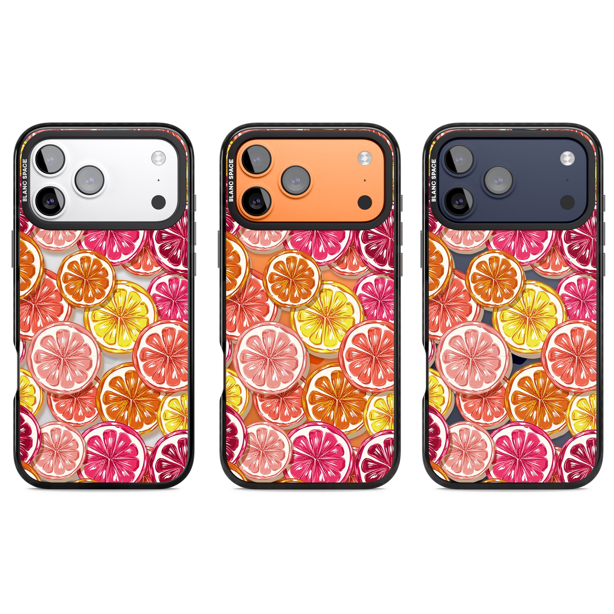 Citrus Fiesta iPhone 17 Pro Impact Black Phone Case APT Impact Protection
