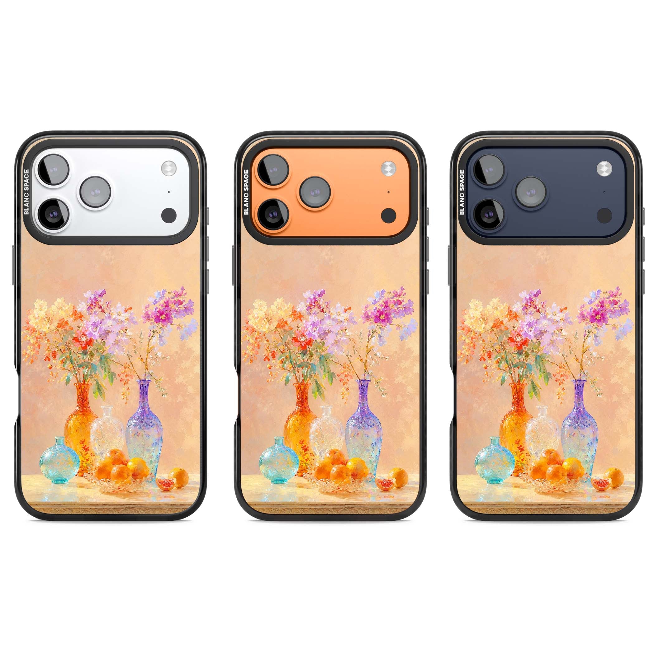 Peach Glass art iPhone case | Clear Impact case for iPhone 17 Pro, iPhone 17 Pro Max