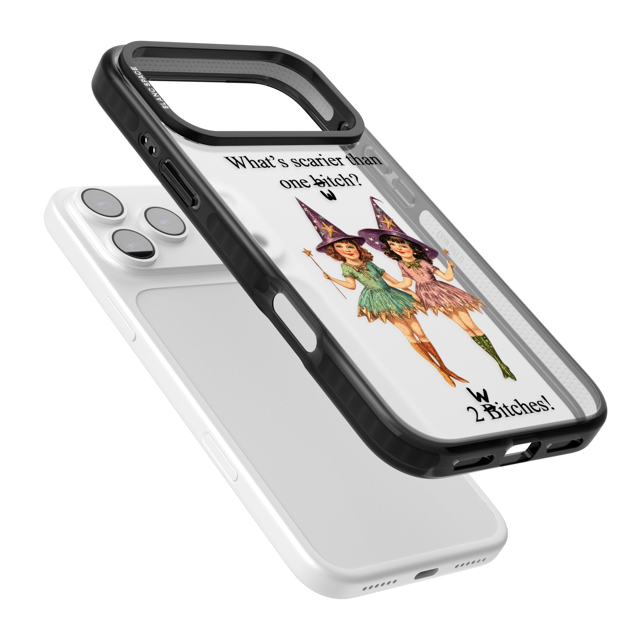 Two Witches iPhone 17 Pro Impact Black Phone Case Colours