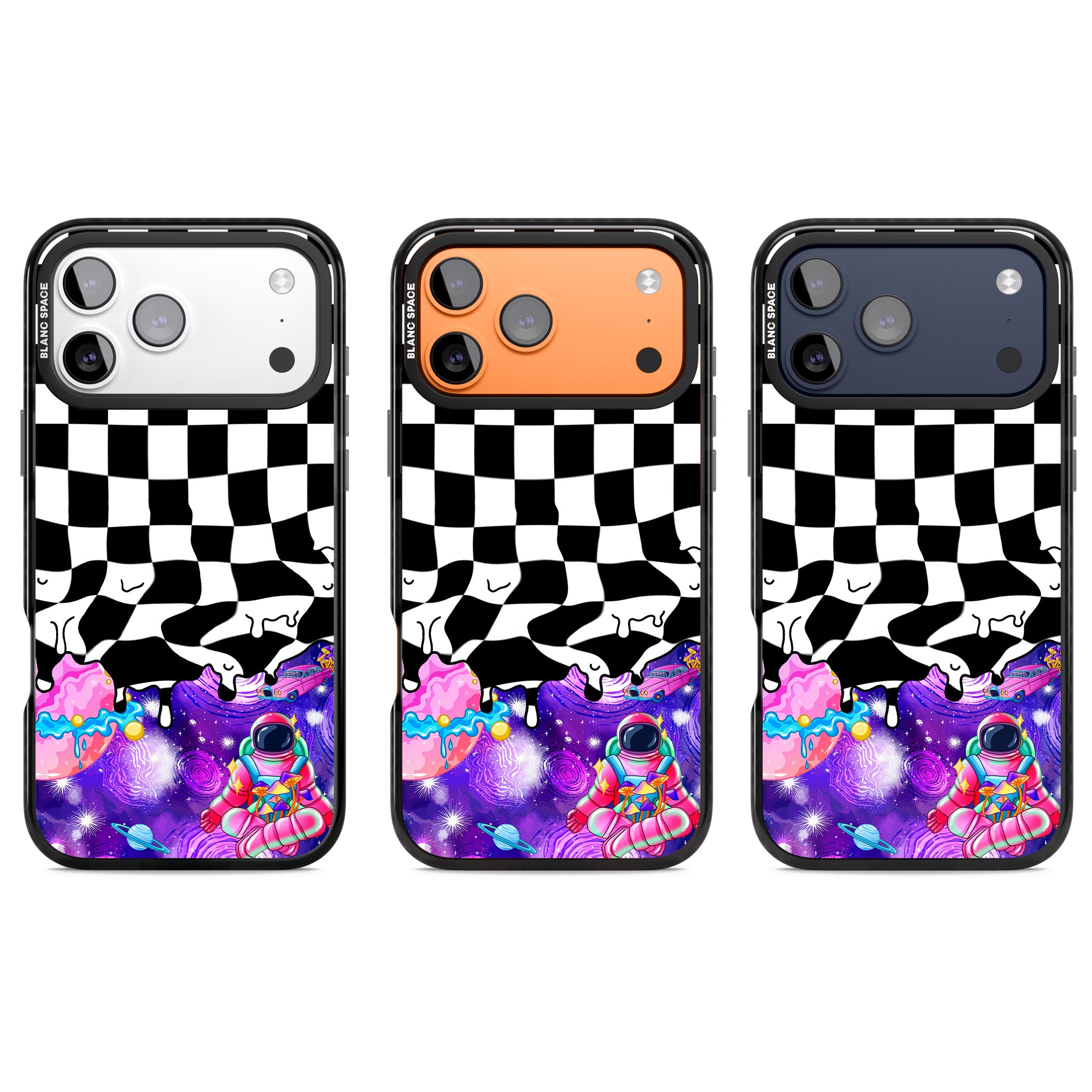 Washed Out iPhone 17 Pro Impact Black Phone Case APT Impact Protection