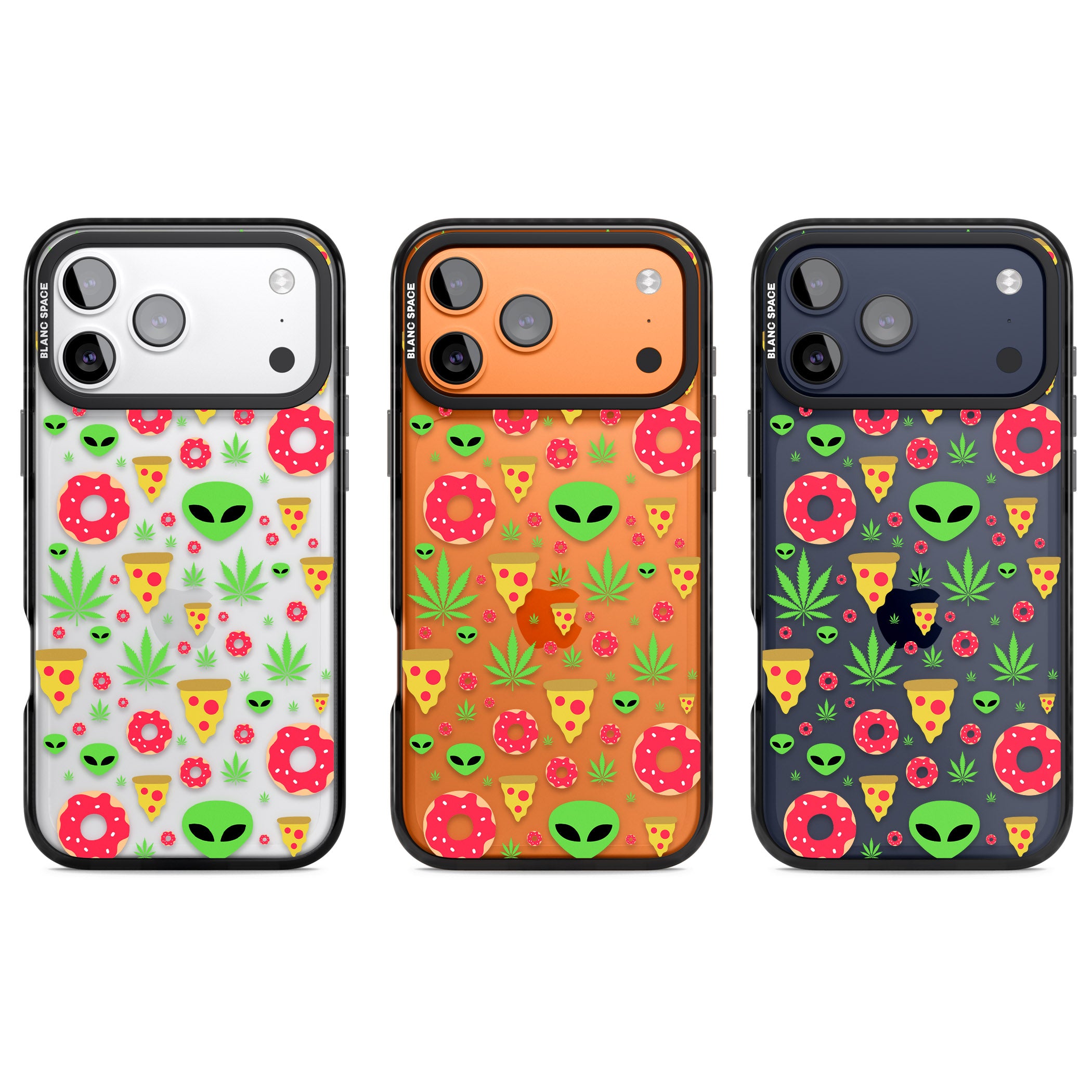 Martians & Munchies iPhone 17 Pro Impact Black Phone Case APT Impact Protection