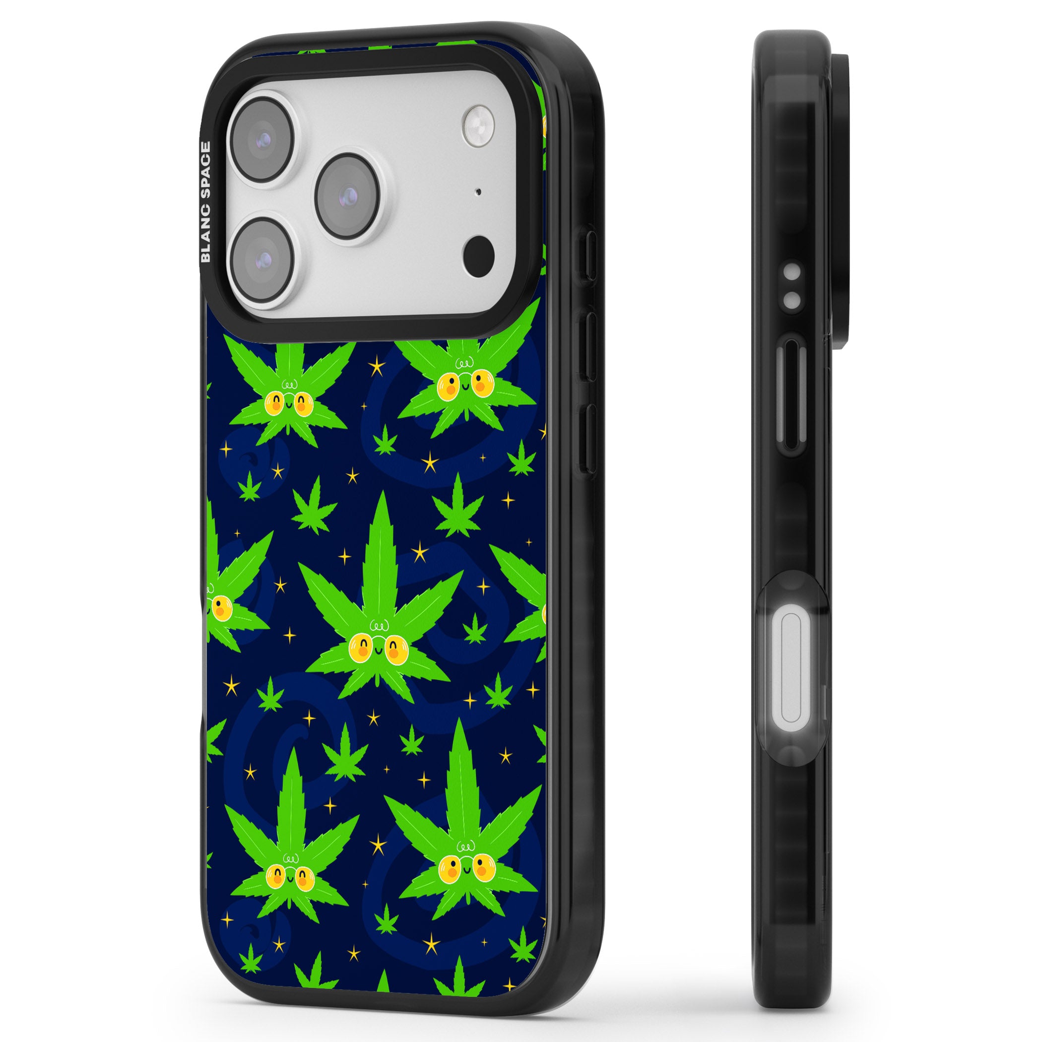 High Af iPhone 17 Pro Impact Black Phone Case Side Profile