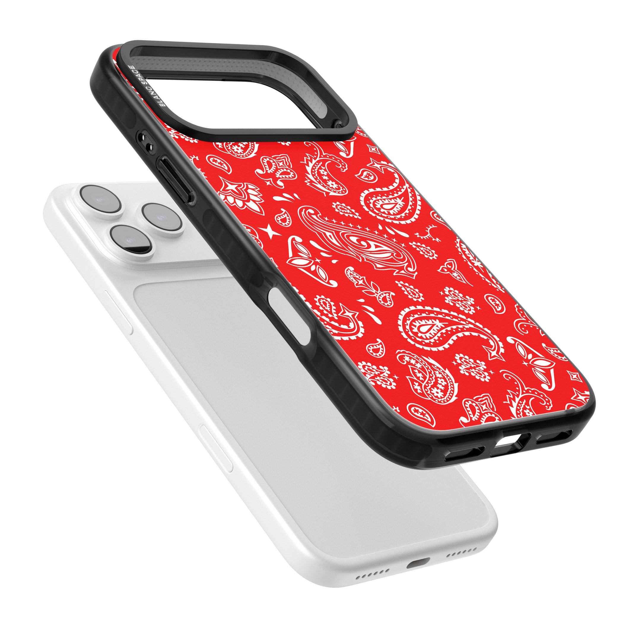 Red Bandana iPhone 17 Pro Impact Black Phone Case Colours