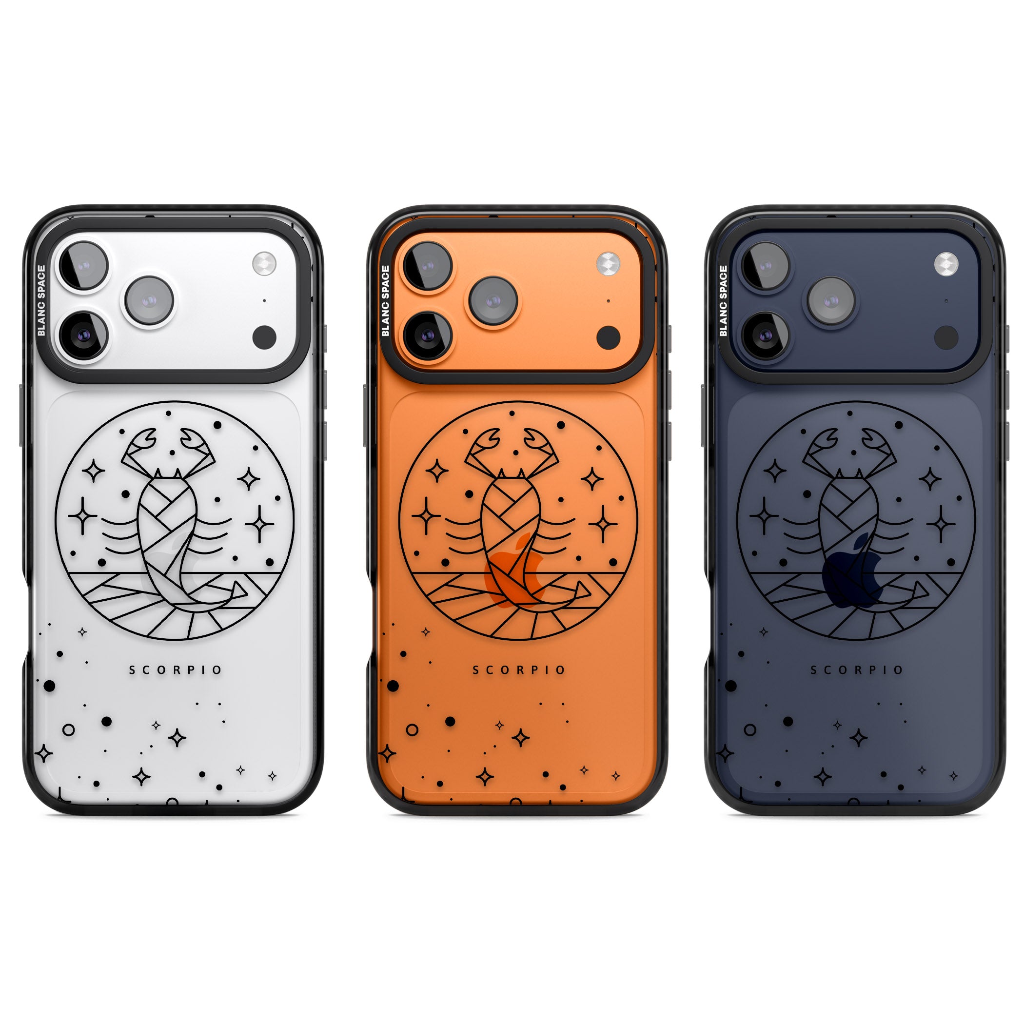 Scorpio Emblem Cosmic Design iPhone 17 Pro Impact Black Phone Case APT Impact Protection