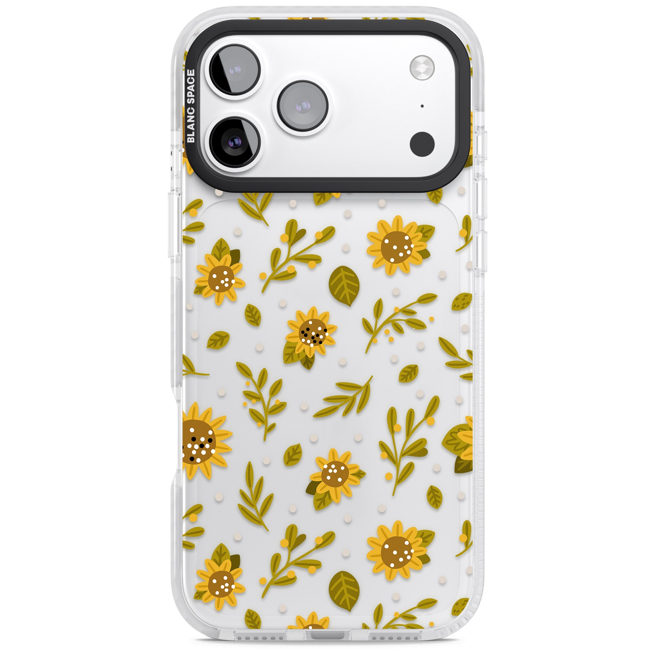 Bees & Sunflowers iPhone 17 Pro Impact Clear Phone Case