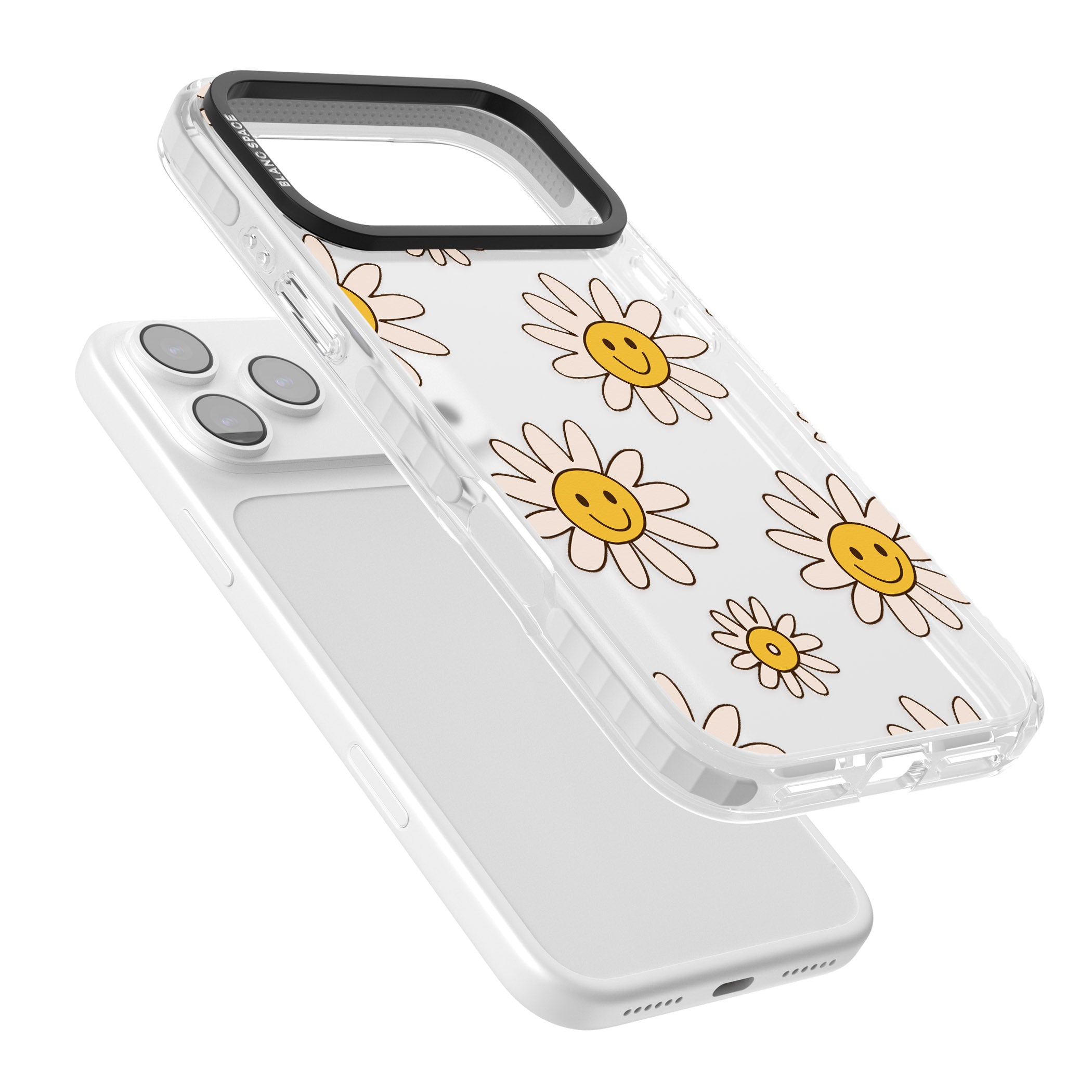 Daisy Faces iPhone 17 Pro Impact Clear Phone Case Colours