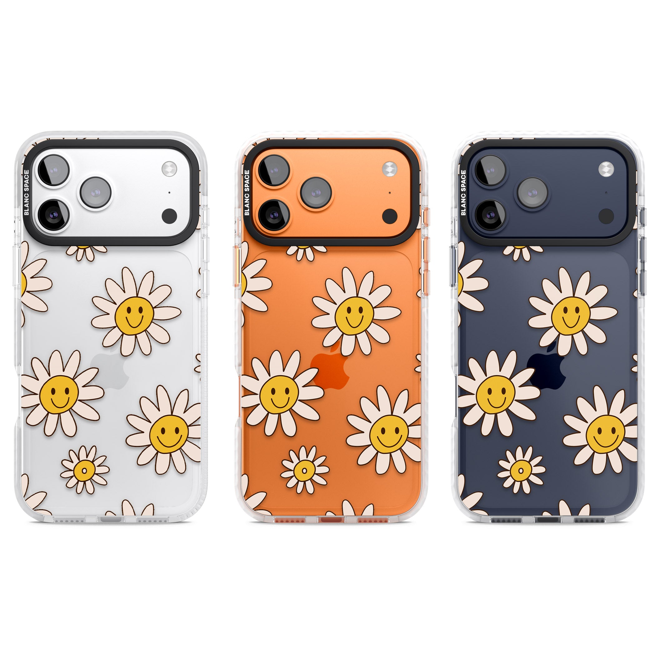 Daisy Faces iPhone 17 Pro Impact Clear Phone Case APT Impact Protection