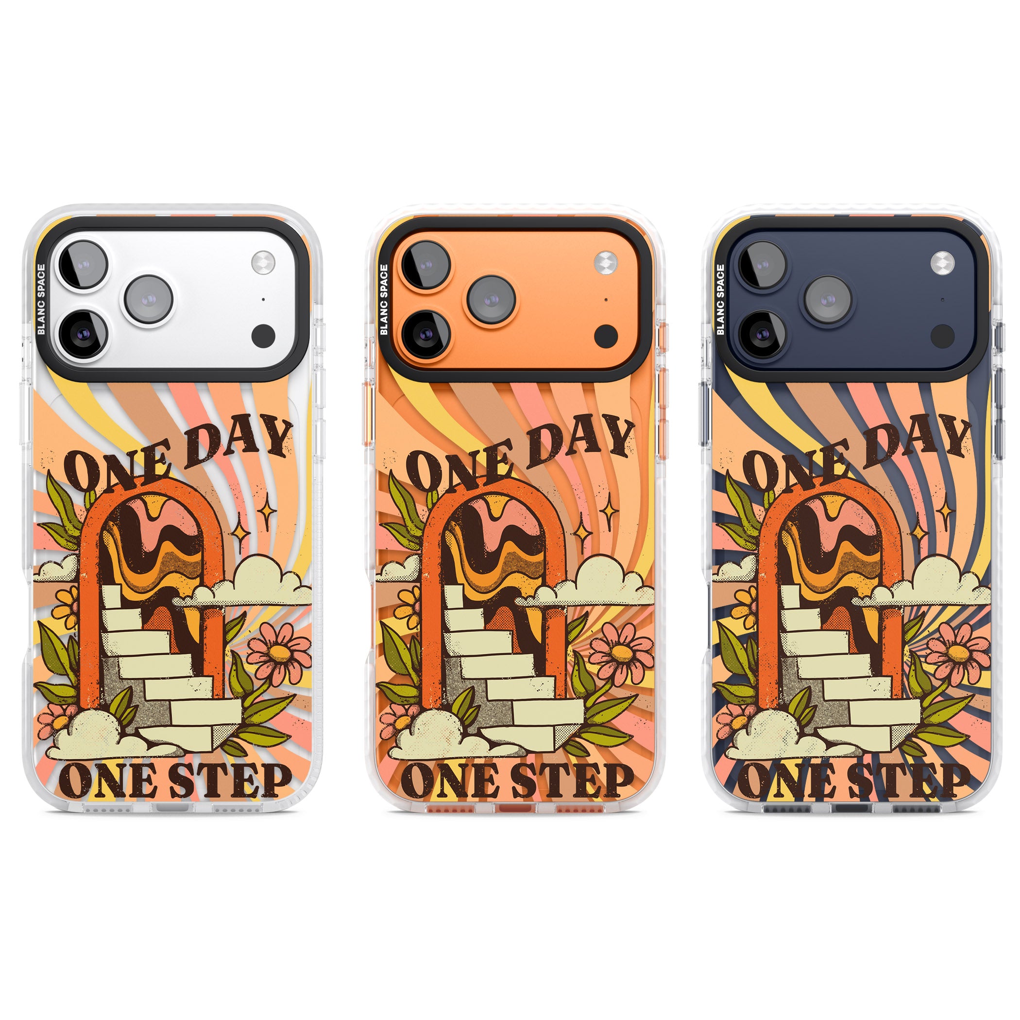 One Day One Step iPhone 17 Pro Impact Clear Phone Case APT Impact Protection