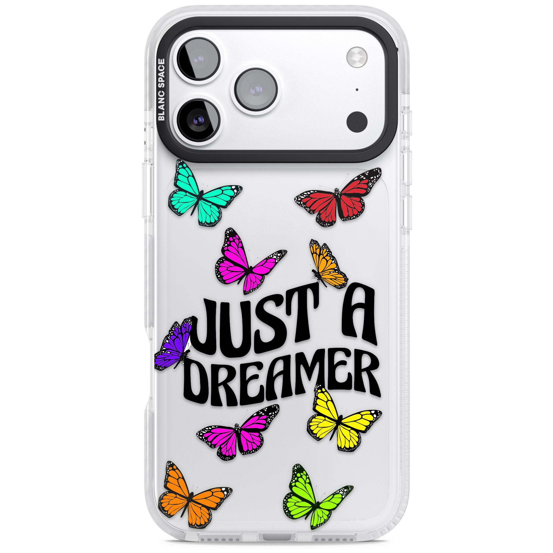 Just A Dreamer Butterfly iPhone 17 Pro Impact Clear Phone Case