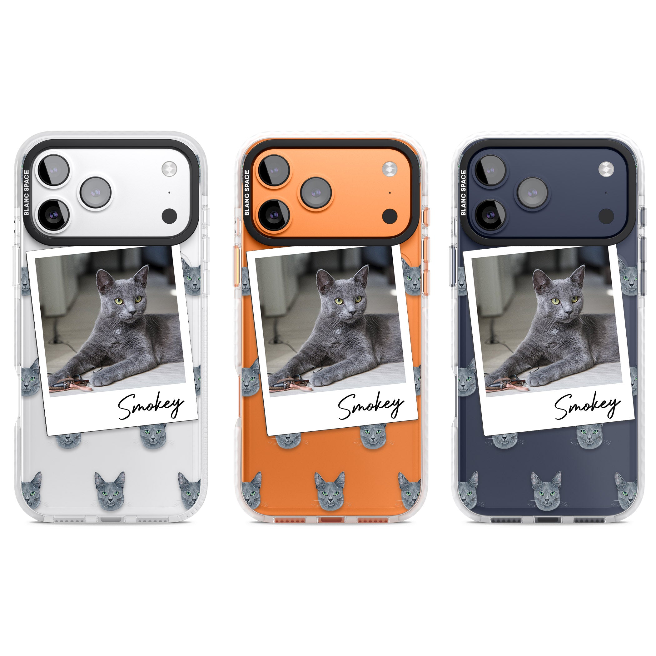 Personalised Korat Cat Photo iPhone 17 Pro Impact Clear Phone Case APT Impact Protection