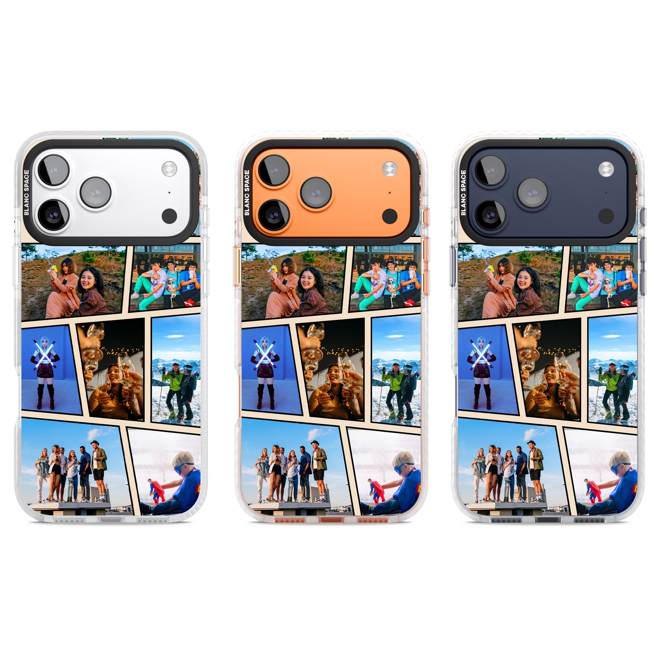 Personalised Comic Strip Photo iPhone 17 Pro Impact Clear Phone Case APT Impact Protection