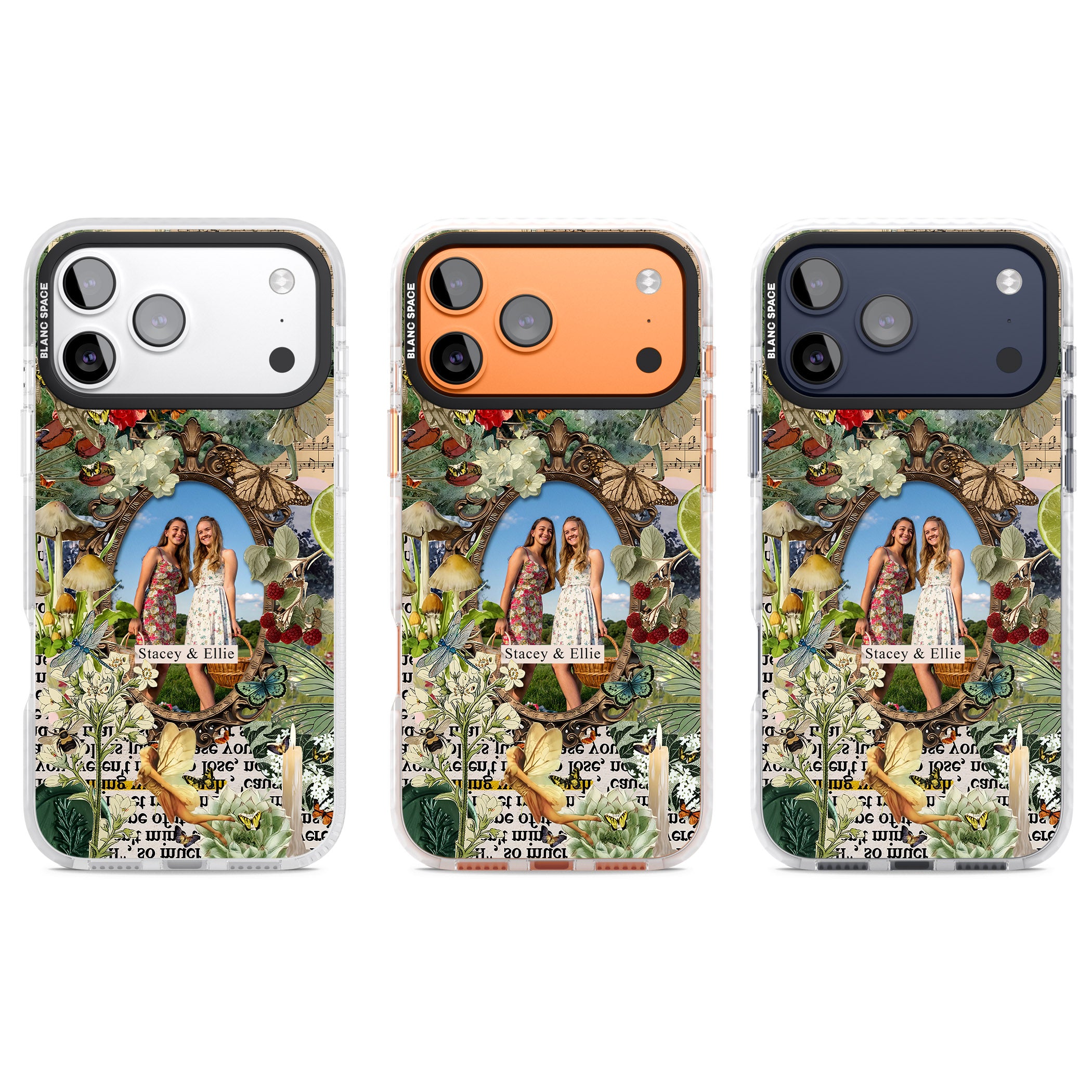 Personalised Cottage Garden Frame iPhone 17 Pro Impact Clear Phone Case APT Impact Protection