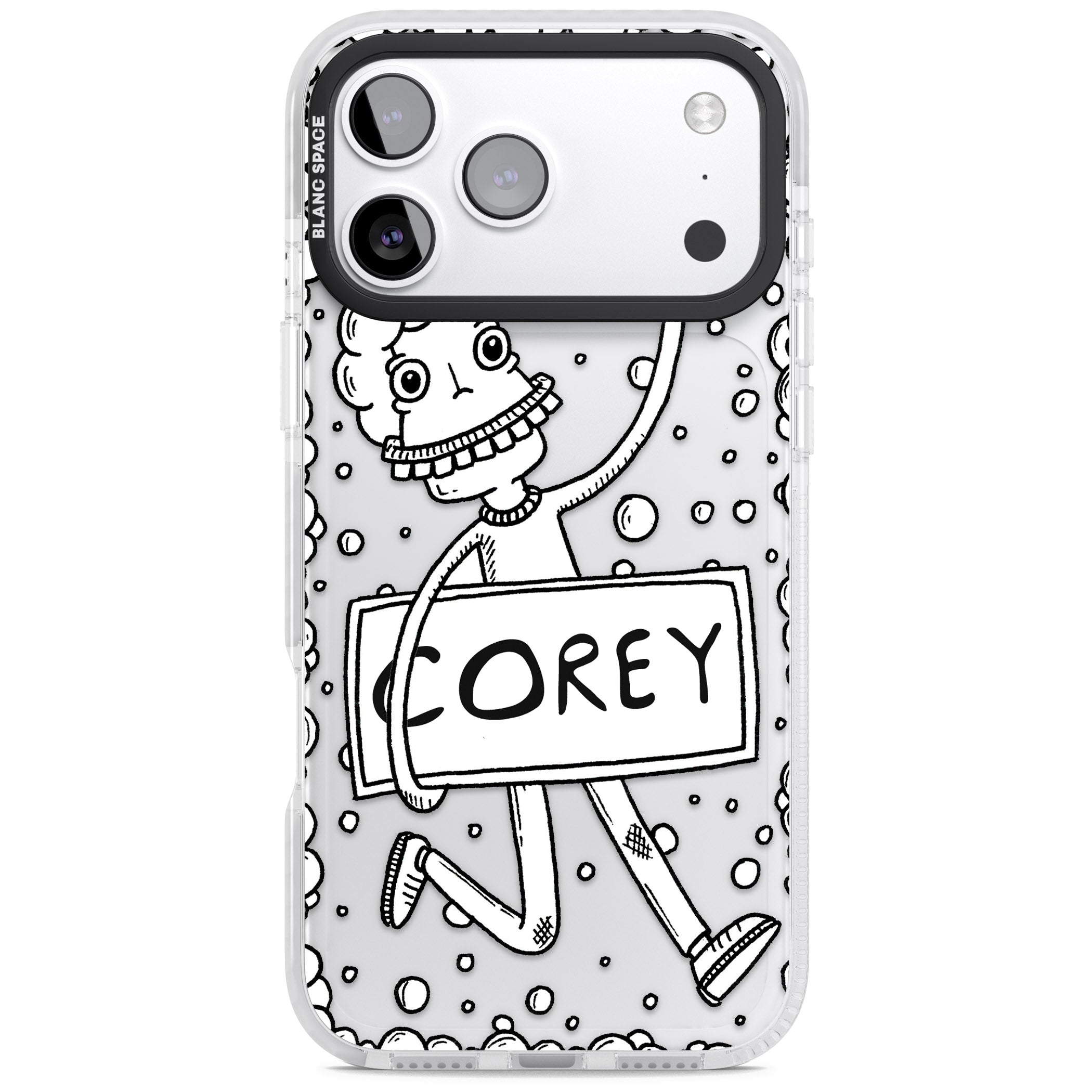 Personalised Banner Boy iPhone 17 Pro Impact Clear Phone Case