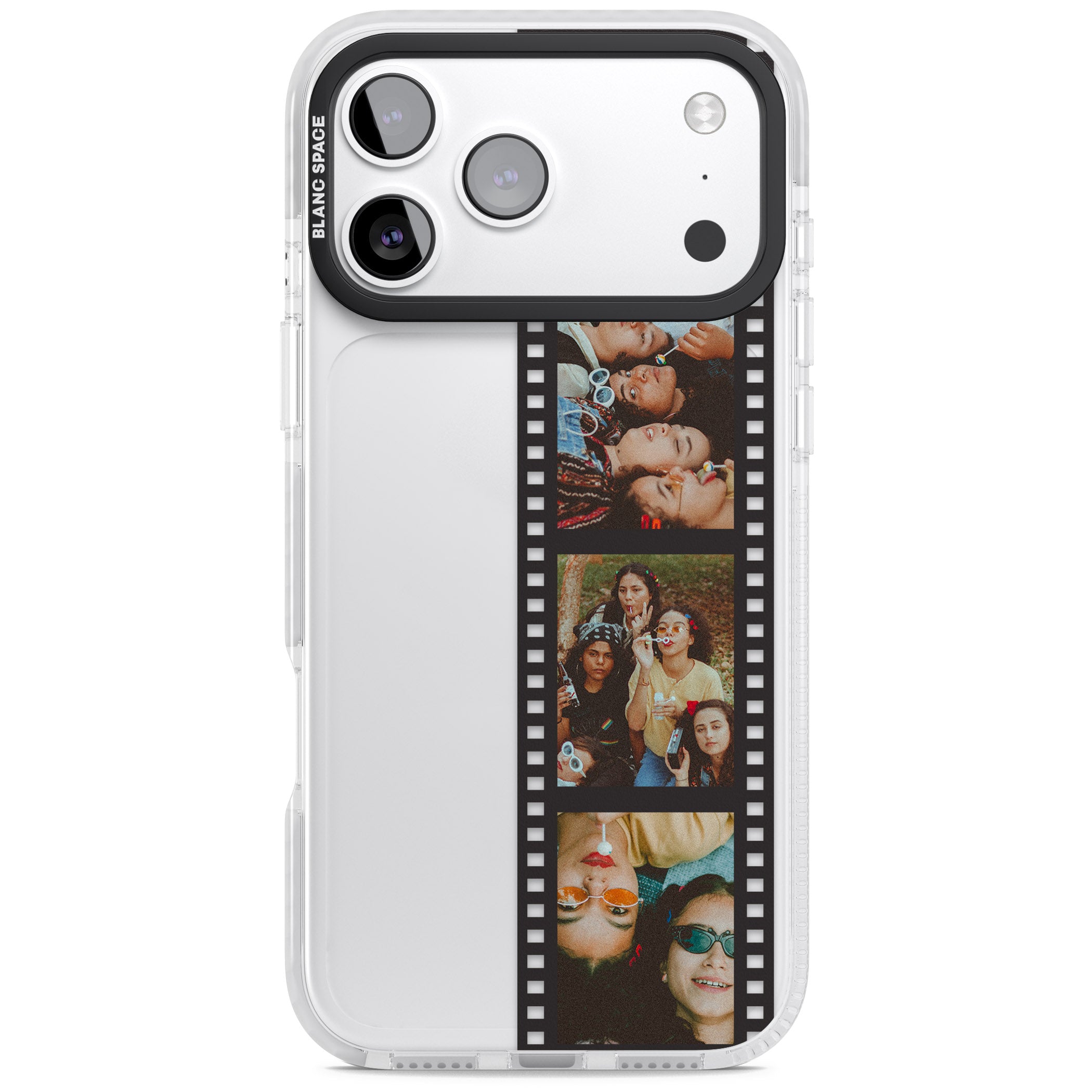 Personalised Photo Film Strip iPhone 17 Pro Impact Clear Phone Case